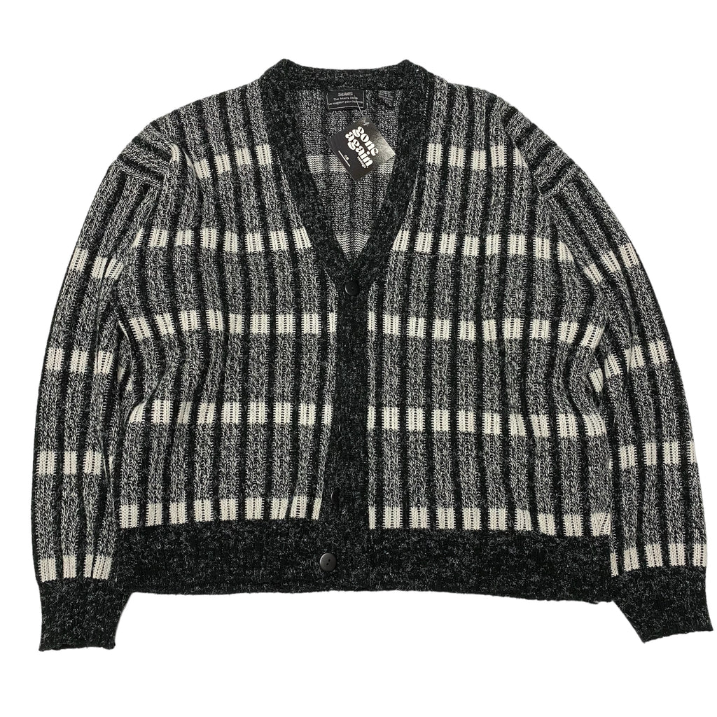 Vintage Sears Black/White Cardigan XL