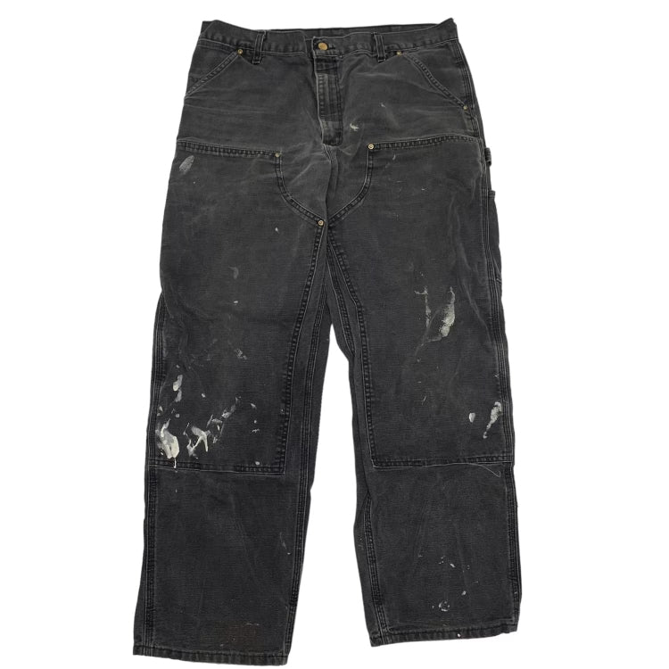 Carhartt Faded Black Panter Double Knee Denim 36