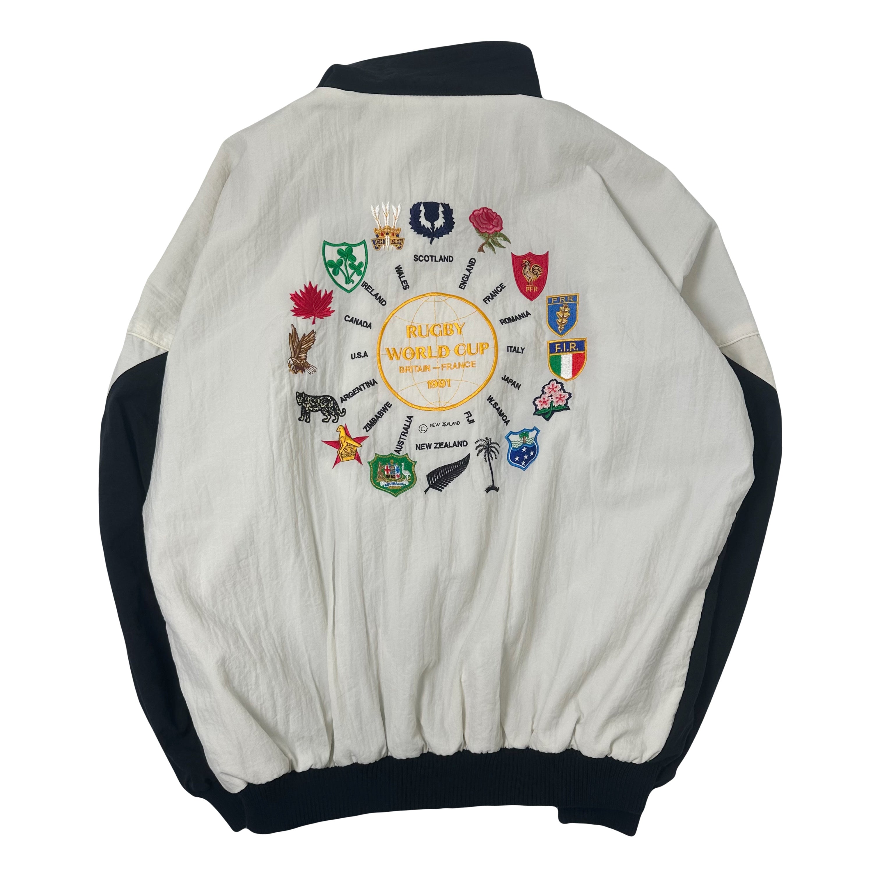 1991 Canterbury Rugby World Cup Britain-France Jacket L
