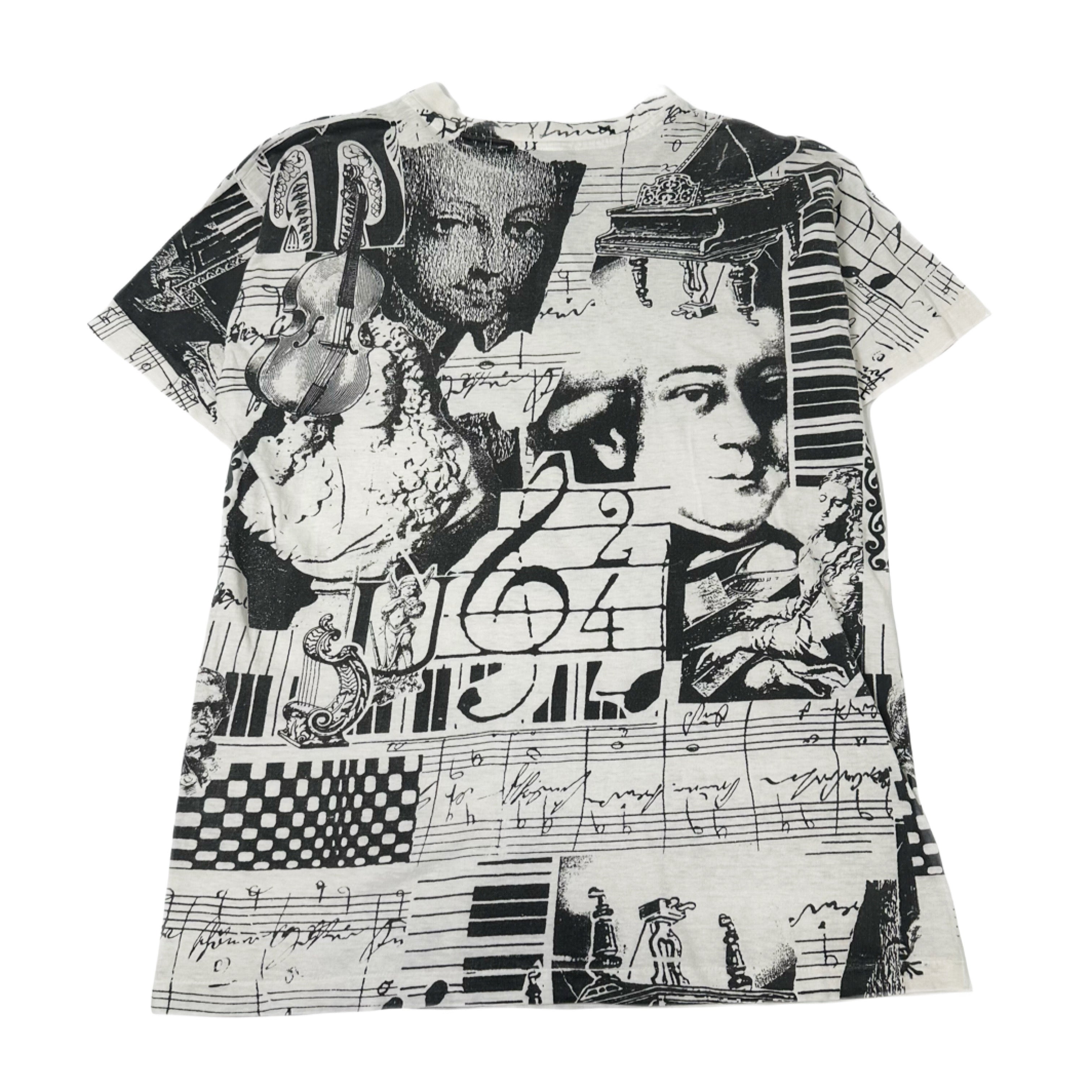 Vintage Contempo Beethoven AOP Music Tee L