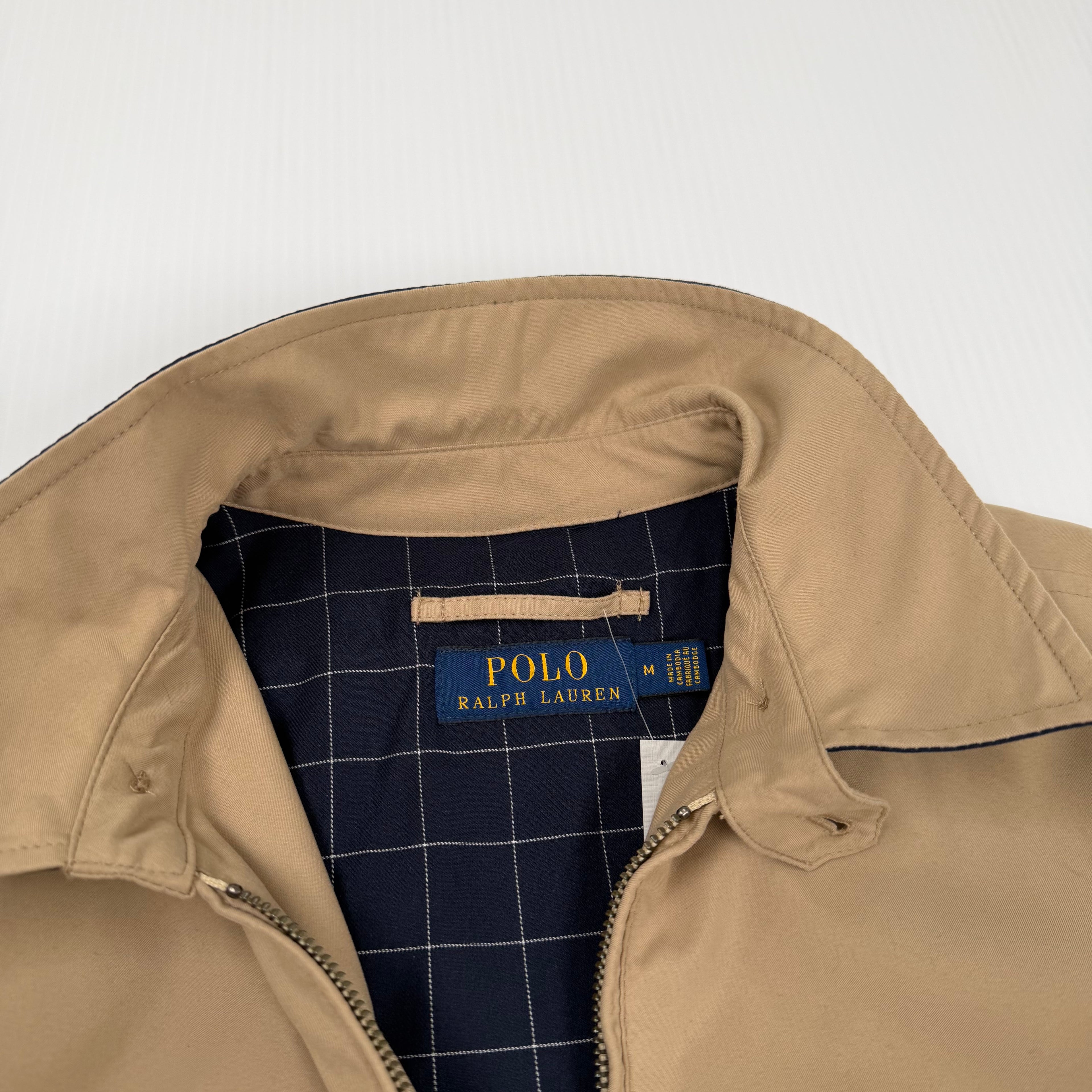 Polo Ralph Lauren Plaid Lined Harrington Jacket M