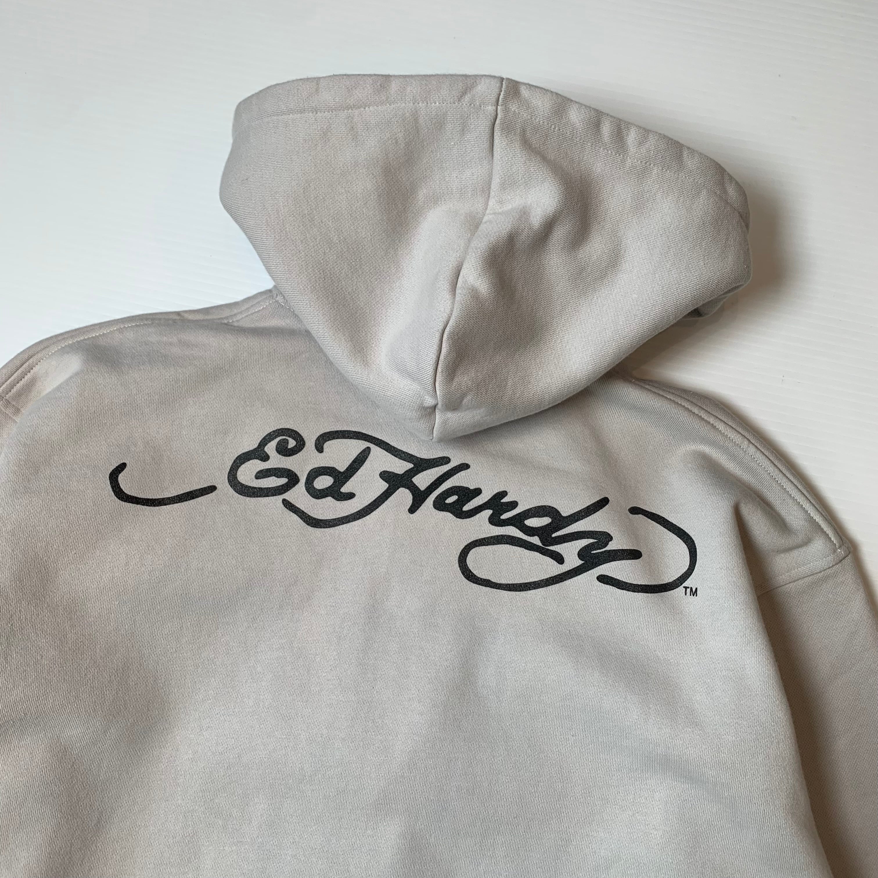Y2K Ed Hardy Death Or Glory Zip Hoodie XL