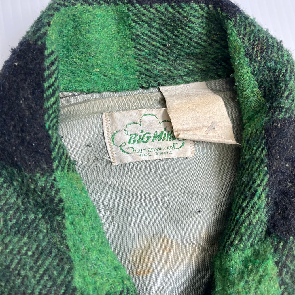 Vintage Big Mike Plaid Full Zip Flannel Jacket L