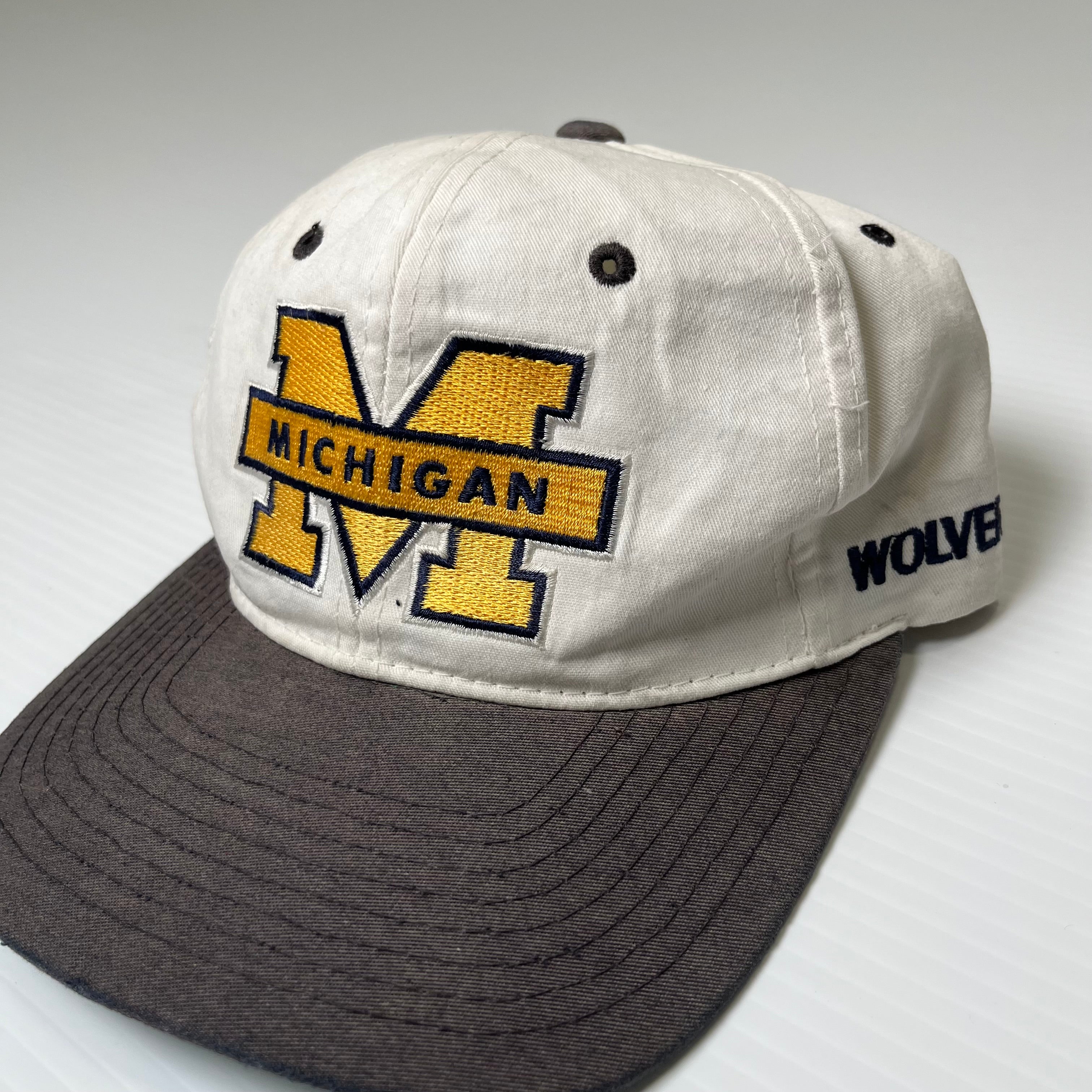Vintage Starter Michigan Wolverines Strapback Hat