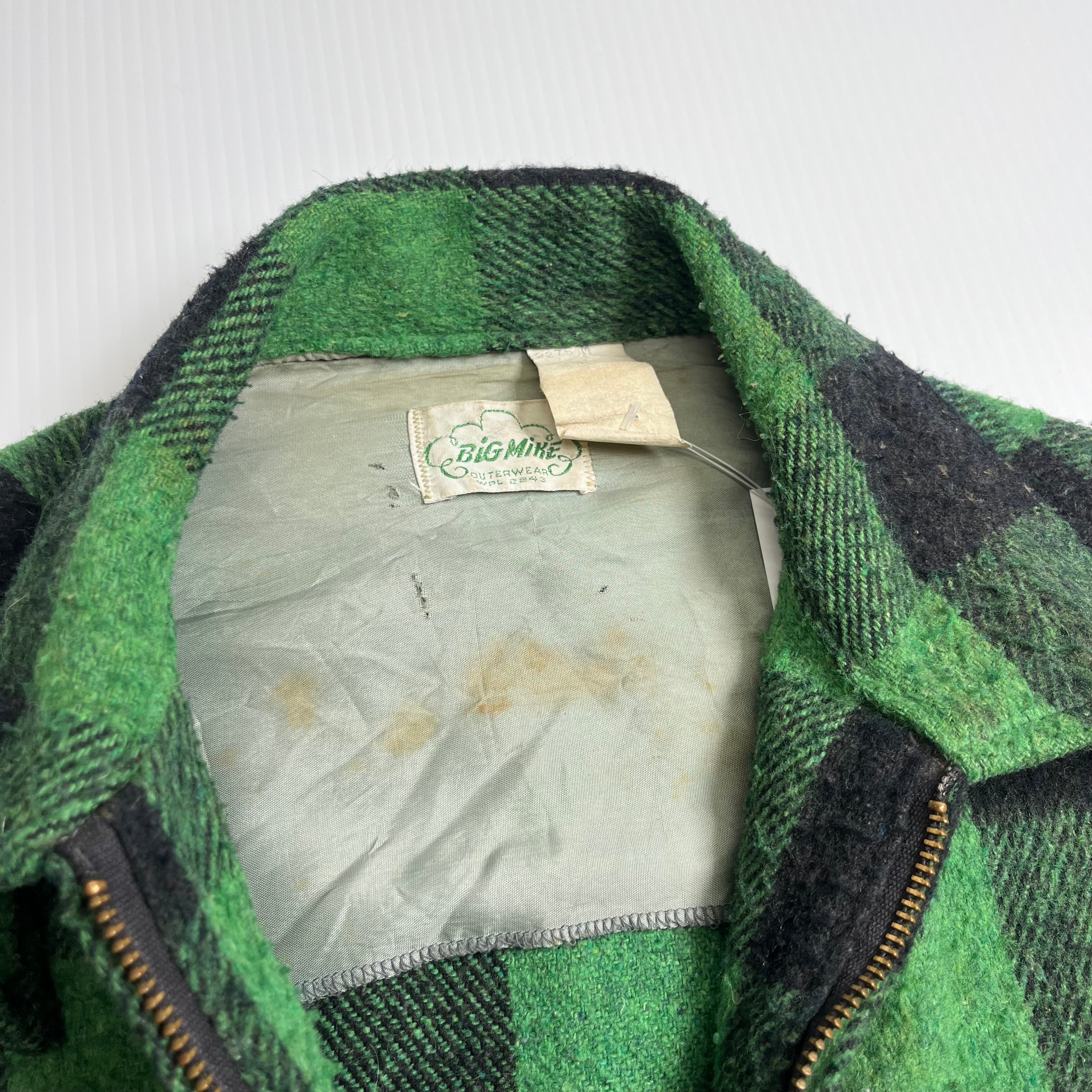 Vintage Big Mike Plaid Full Zip Flannel Jacket L
