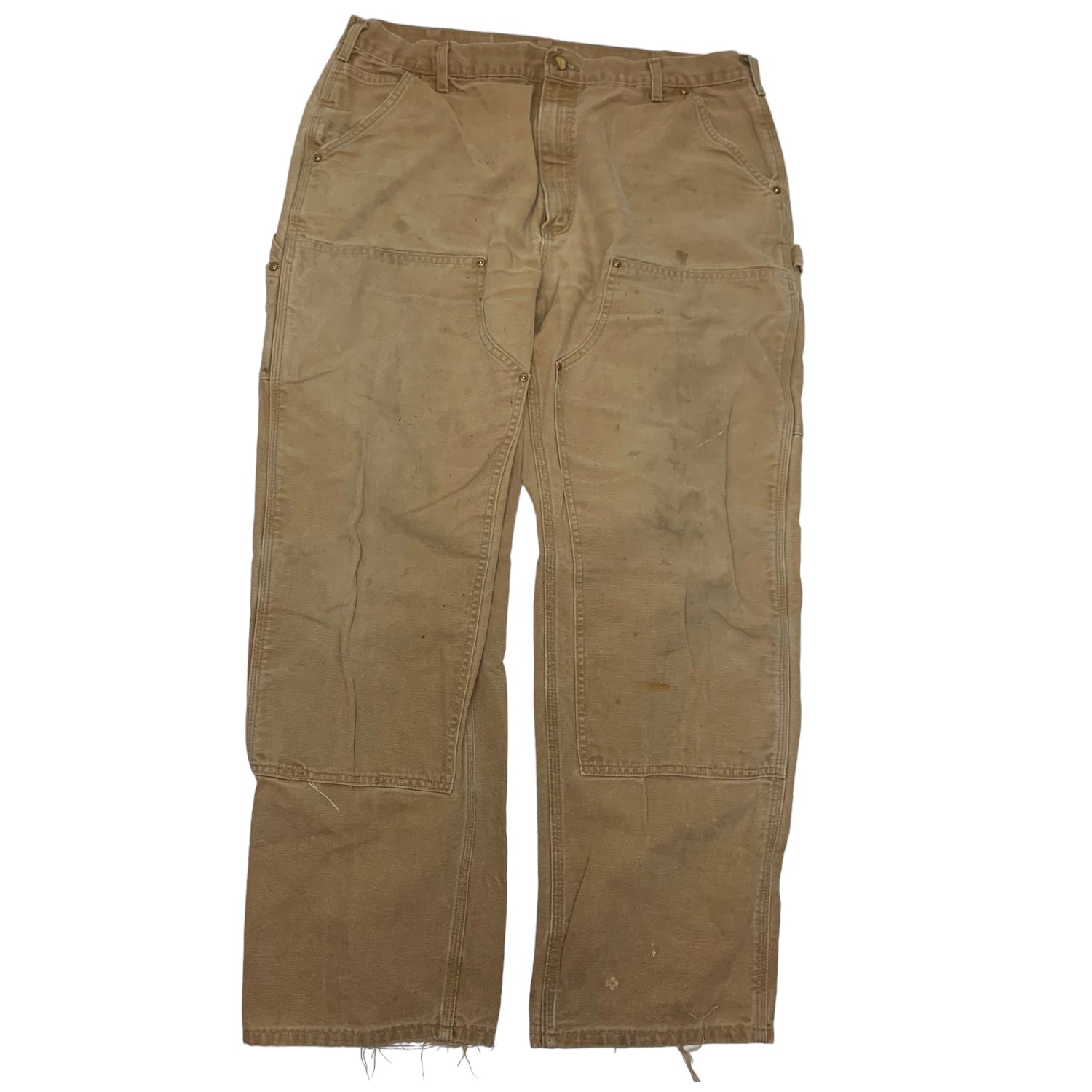 Carhartt Tan Double Knee Denim 38x32 0904