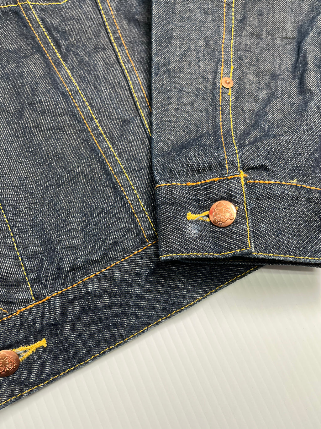 Evisu Maniacs Dark Wash Denim Jacket Women's XL