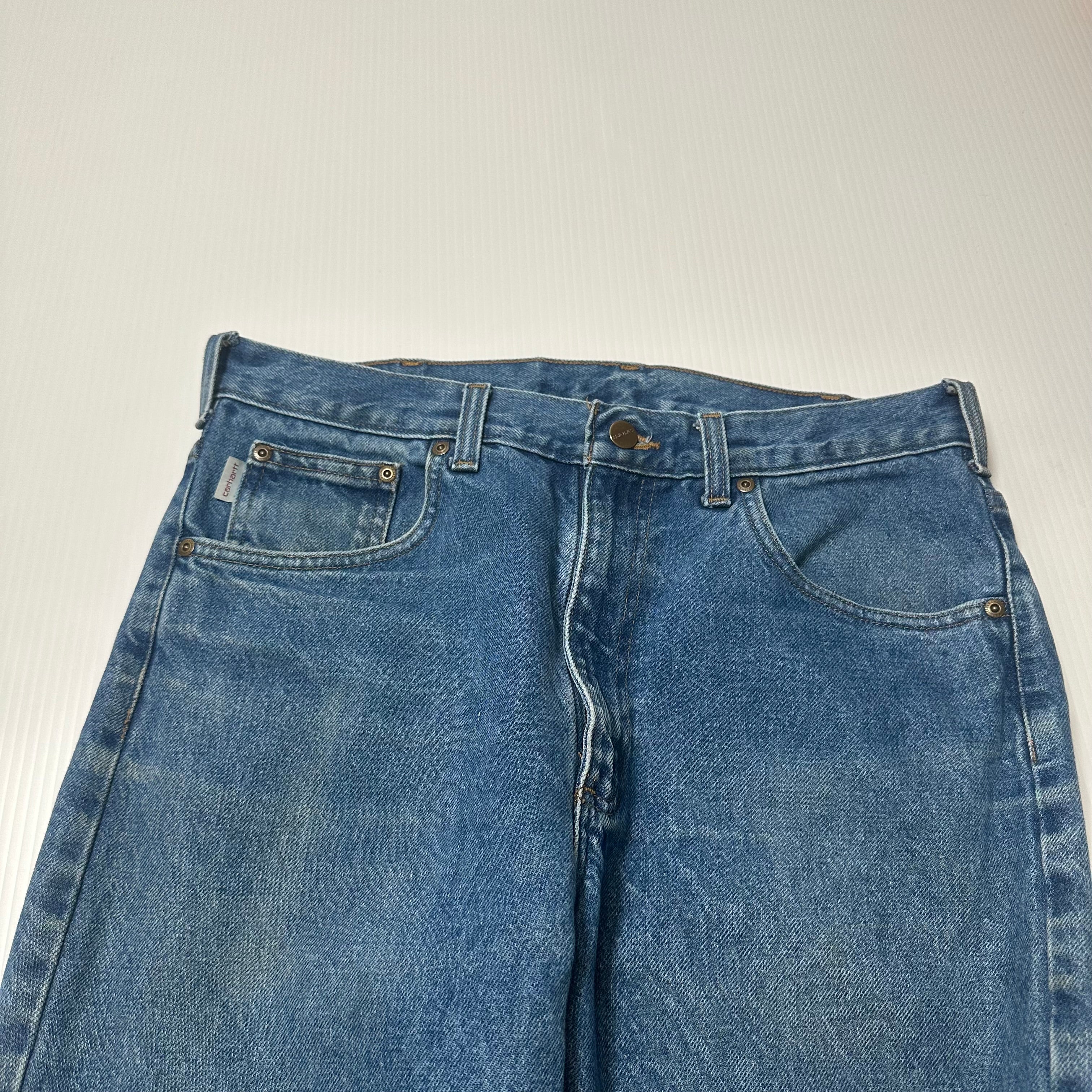 Vintage Carhartt Medium Wash Carpenter Denim 33