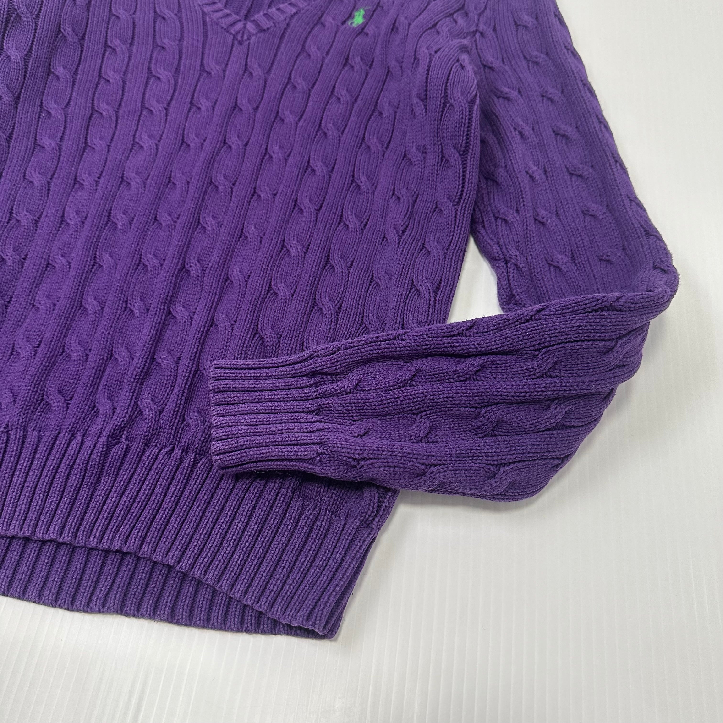 Vintage Polo Ralph Lauren Cable Knit Sweater Women's L