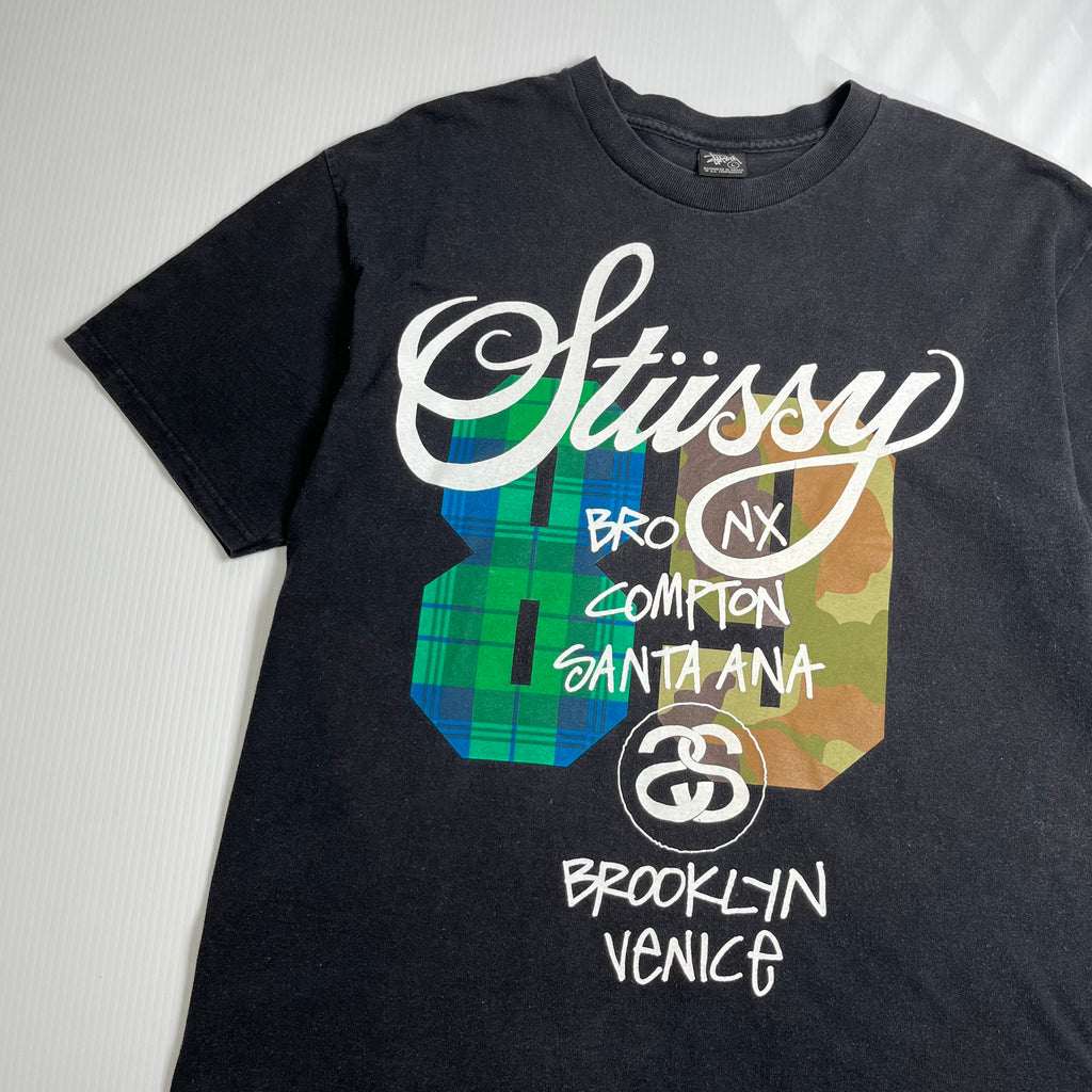 Stussy 89 Cities Graphic Tee L
