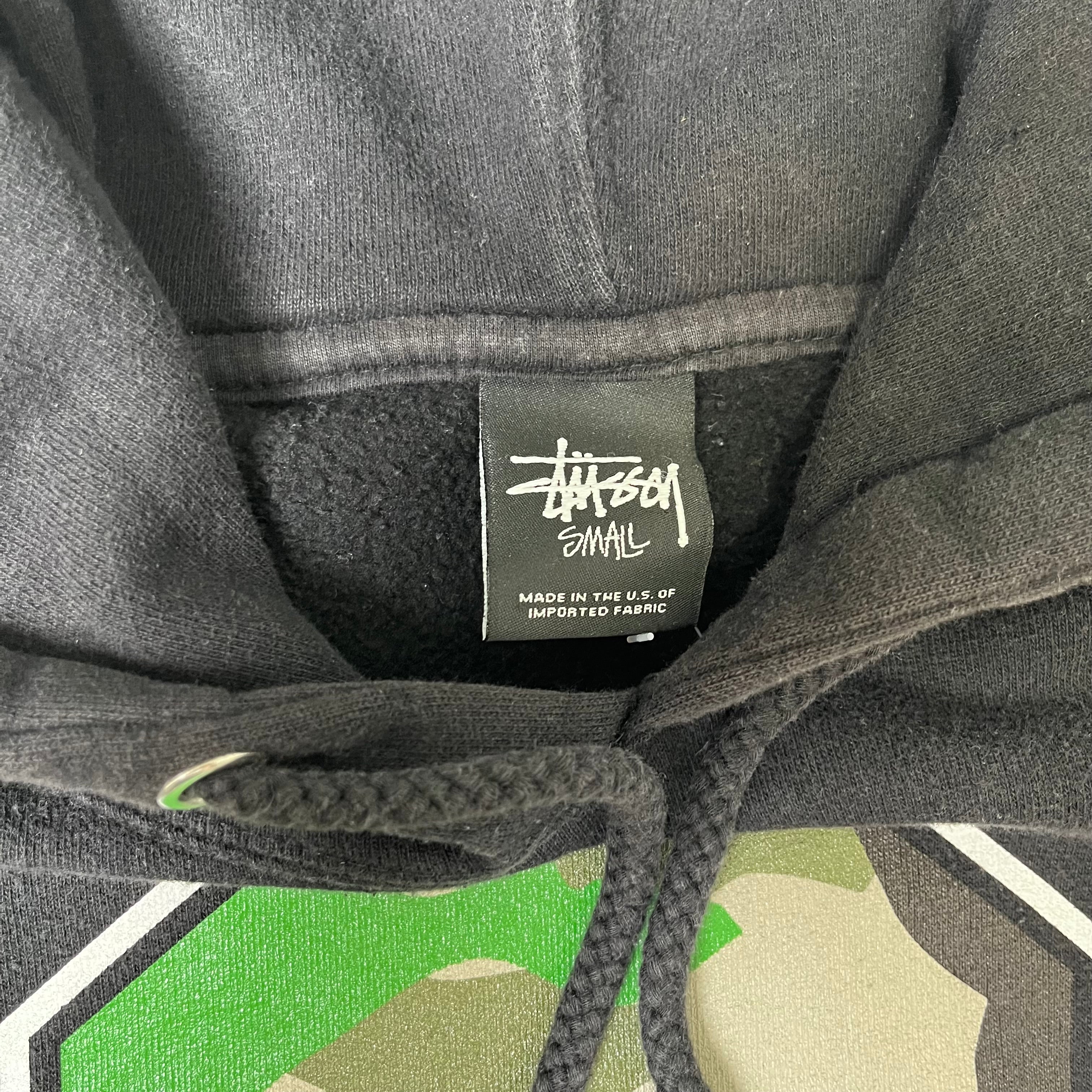 Stussy Camo Logo Hoodie S