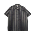 Y2K Comodo Collection Striped Short Sleeve Button Up M