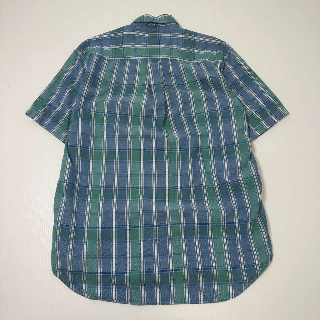 Vintage Alexander Julian Plaid Short Sleeve Button Up M