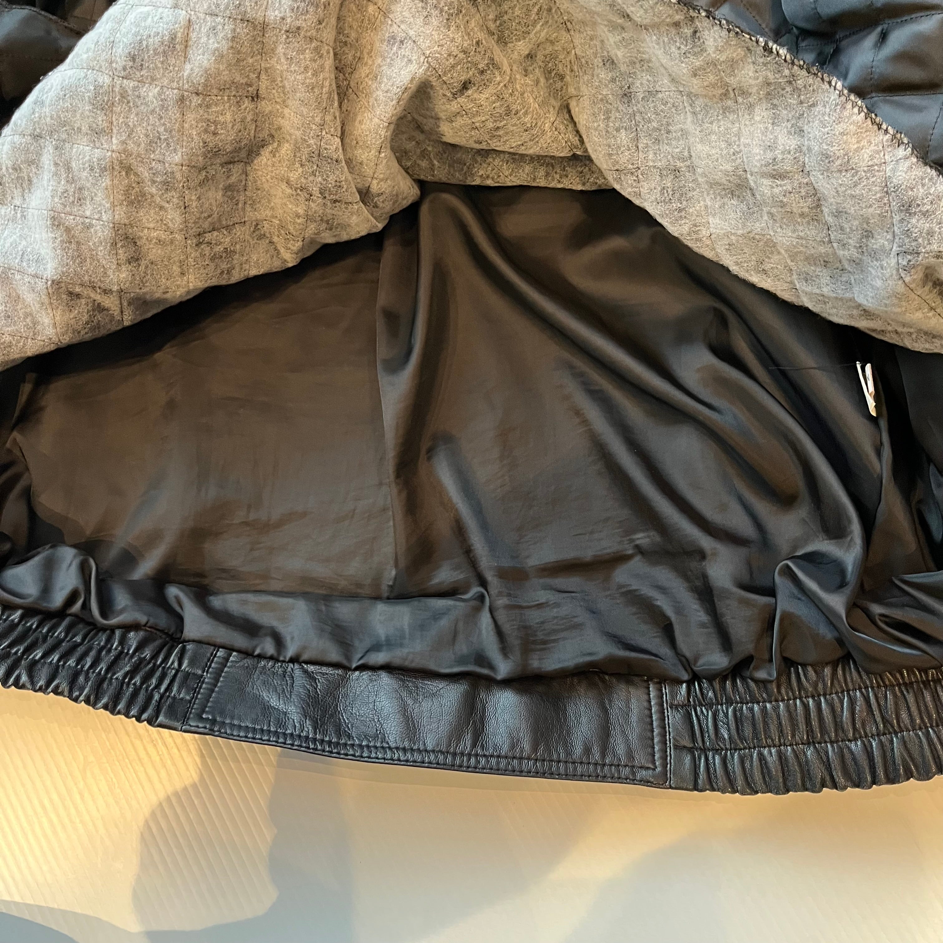 Vintage Boutique Of Leathers Full Zip Bomber Jacket XL