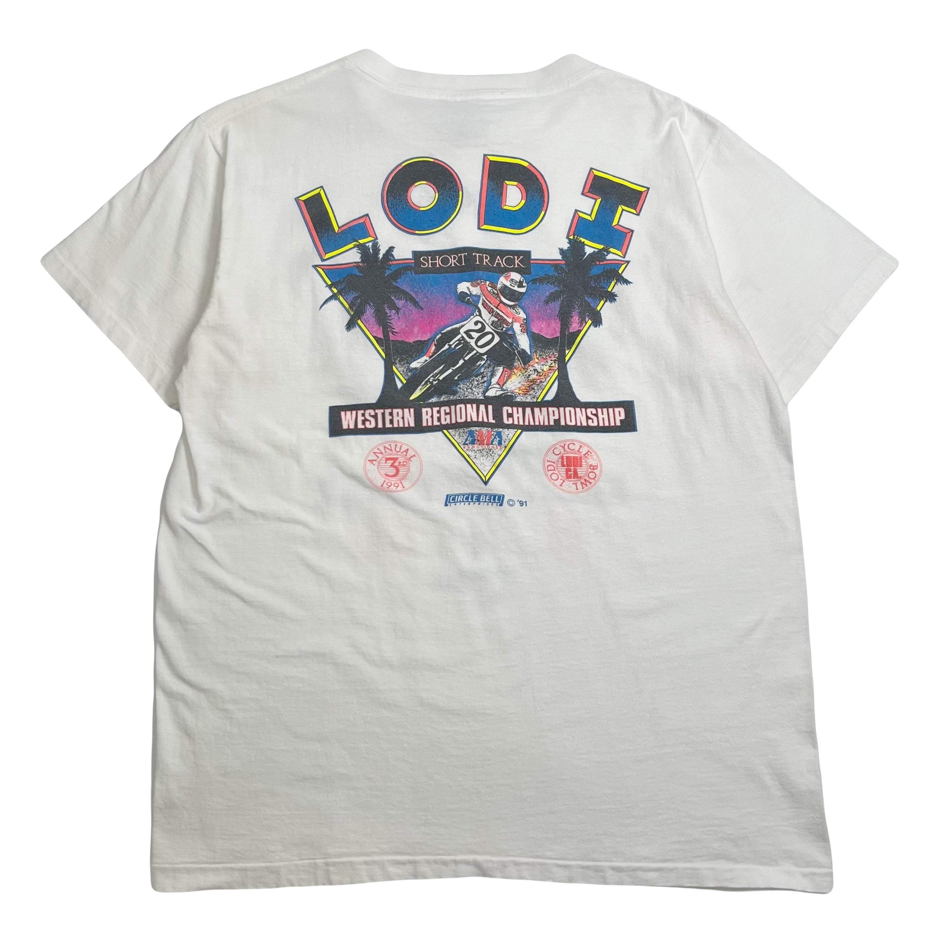 1991 Lodi Short Track Racking Graphic Tee XL