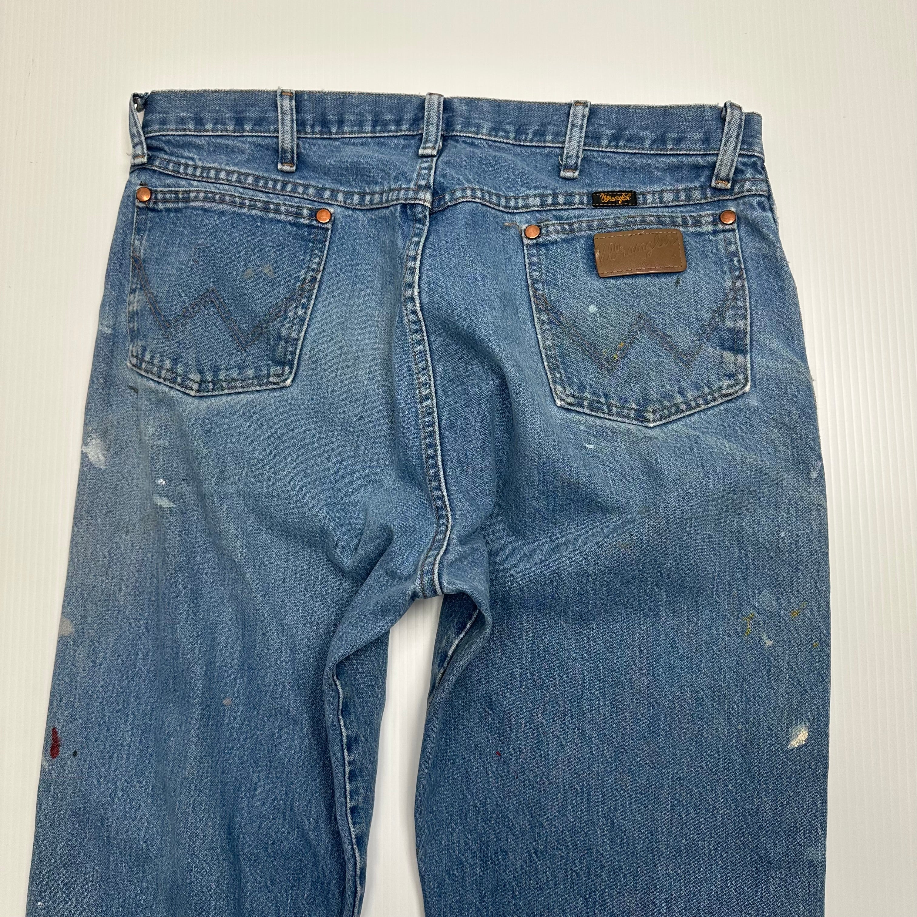 Vintage Wrangler Painted Denim Pants 37