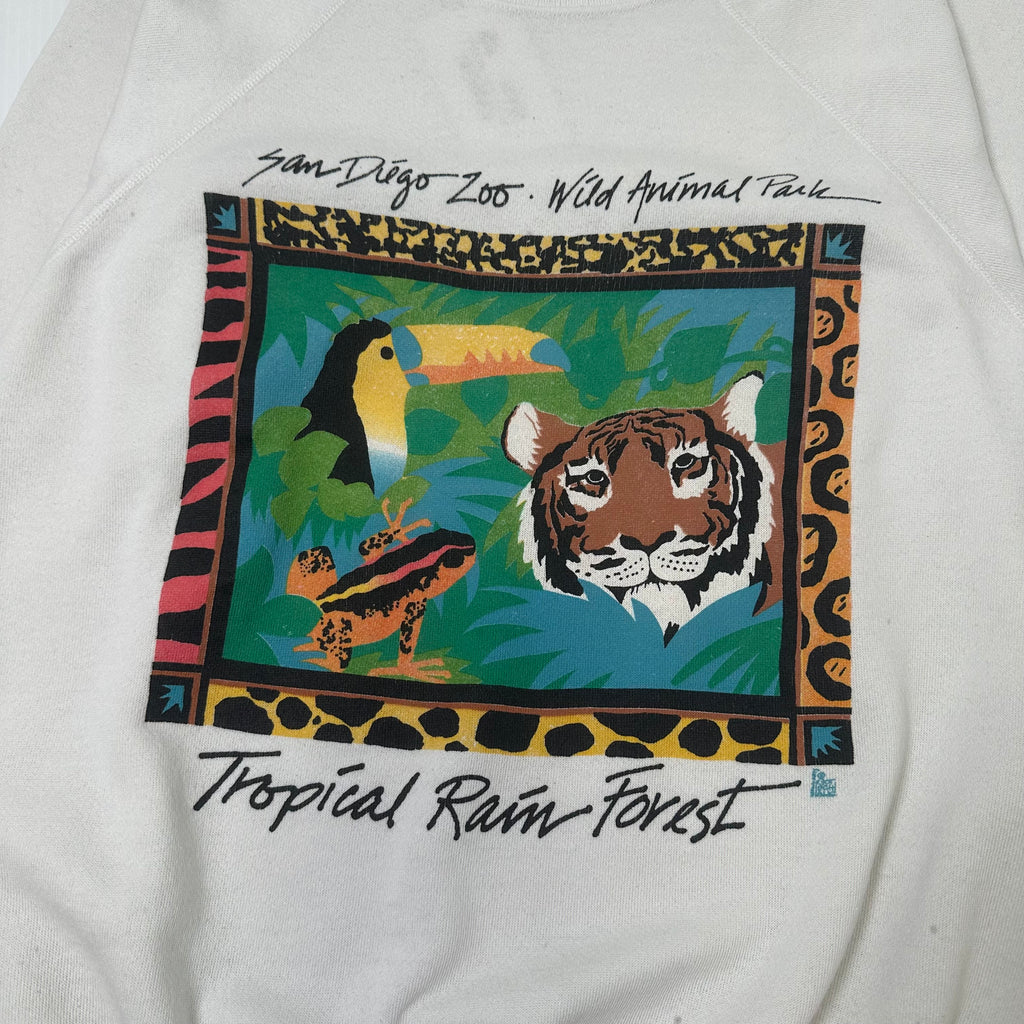 Vintage San Diego Zoo Tropical Rain Forest Crewneck XL
