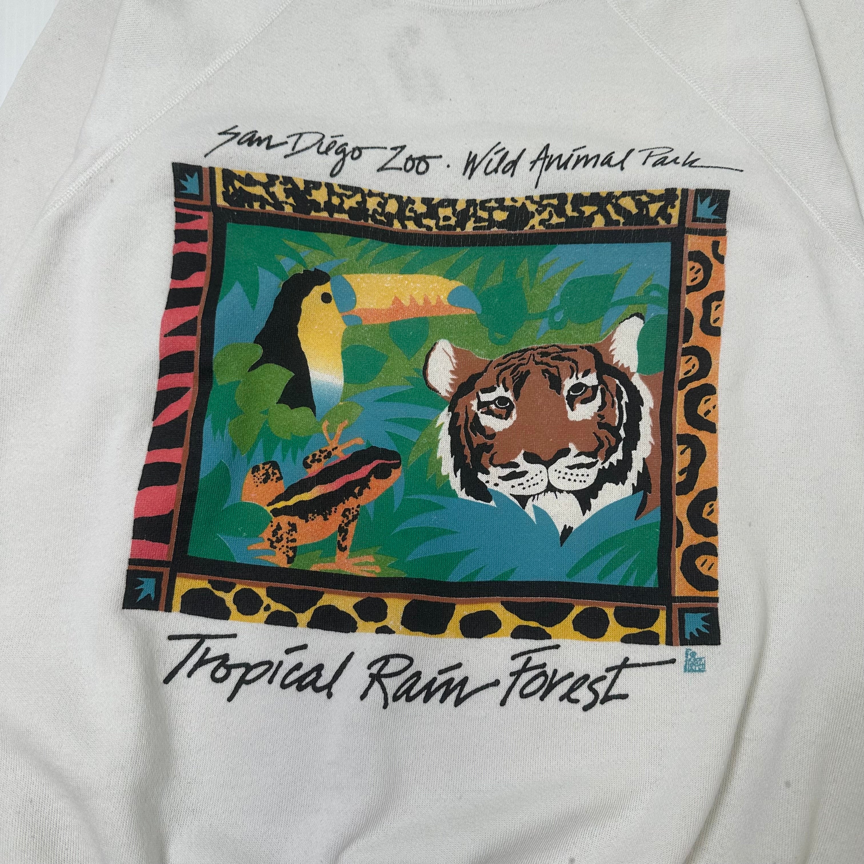 Vintage San Diego Zoo Tropical Rain Forest Crewneck XL