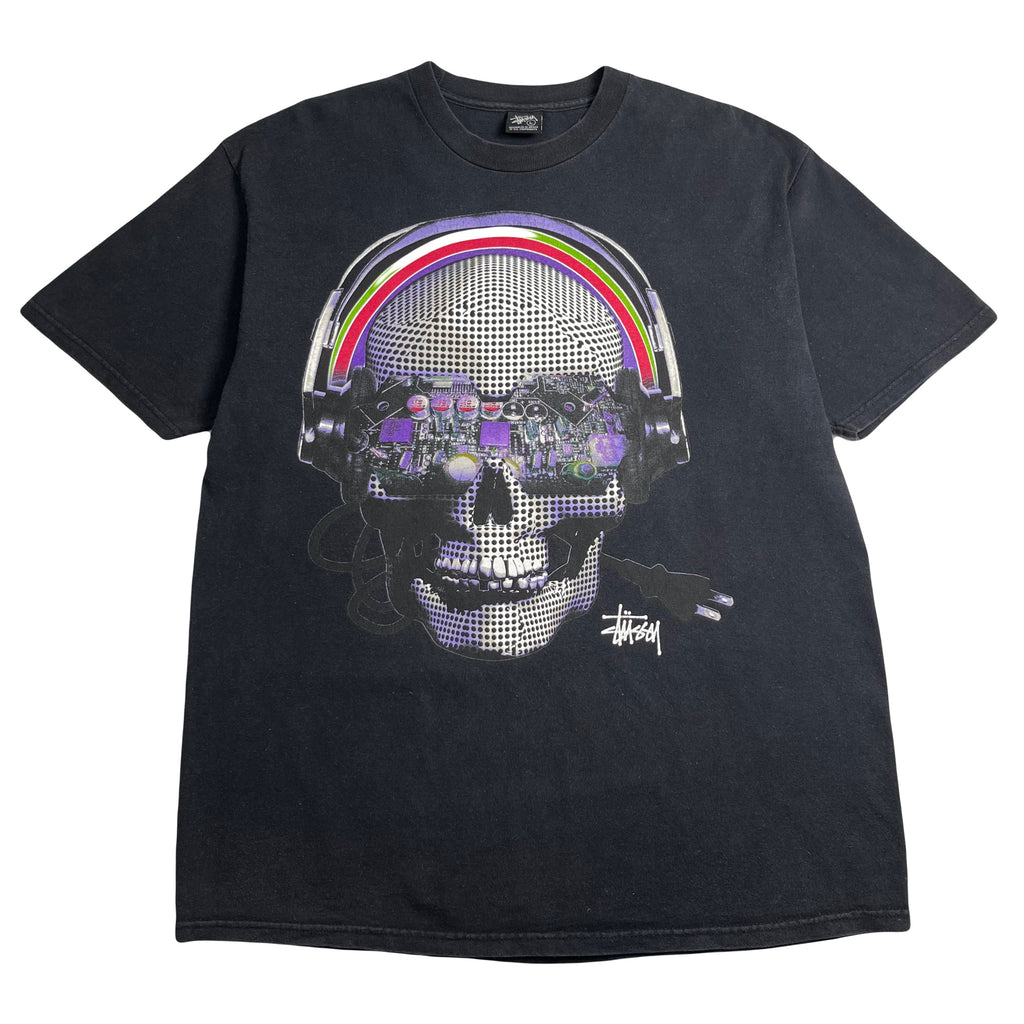 Stussy Digital Skull Graphic Tee L