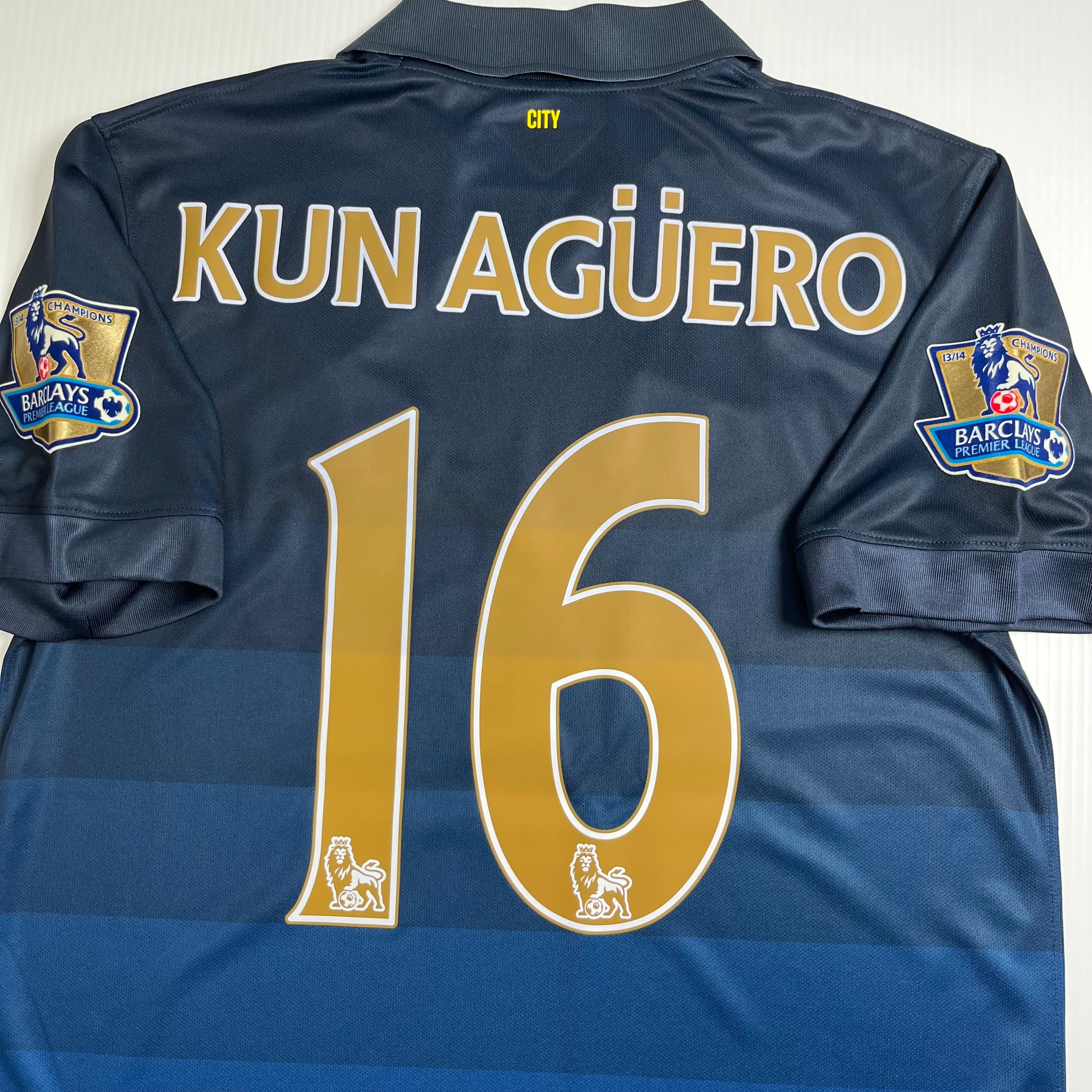 2014-15 Nike Manchester City Aguero Away Kit M