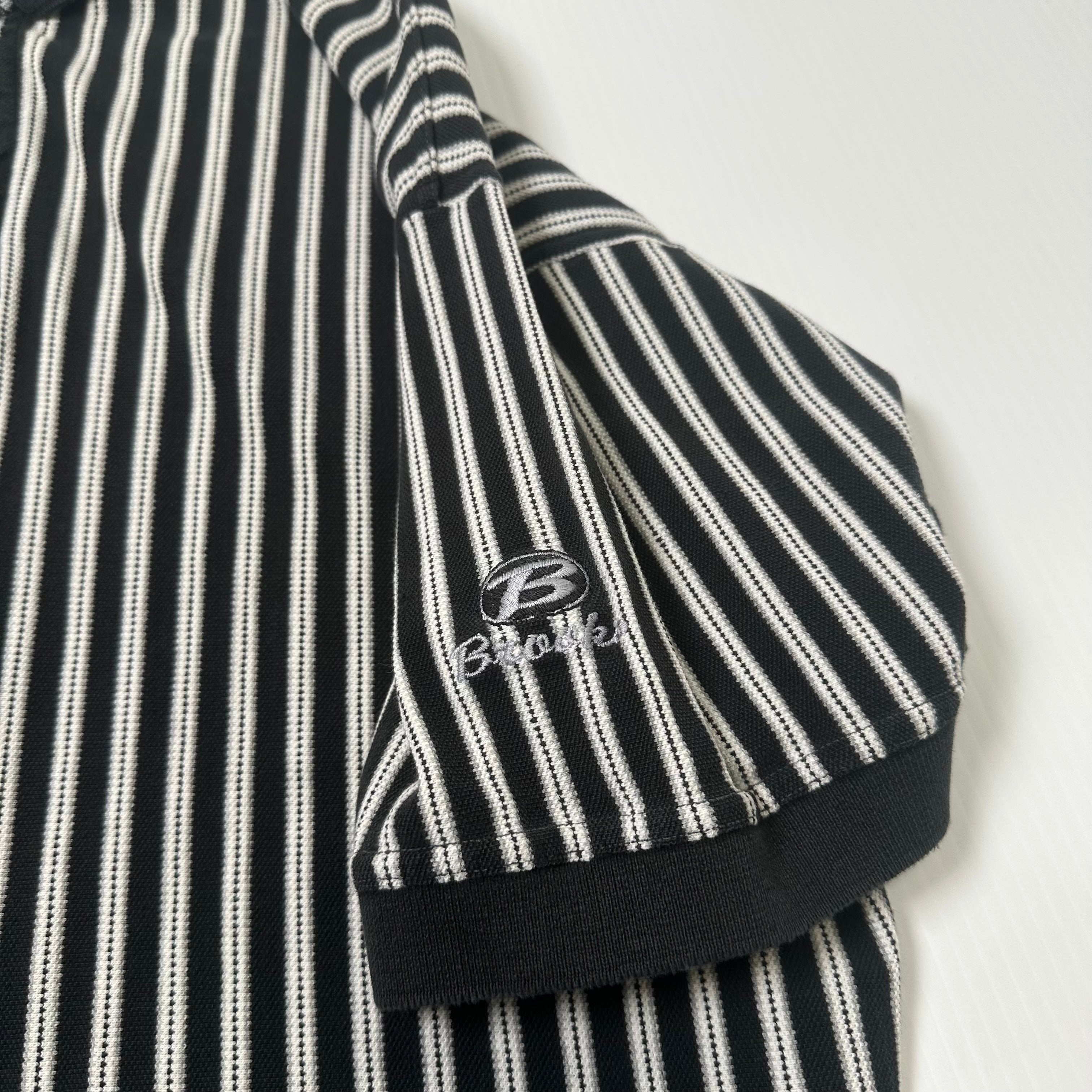 Vintage Brooks Striped Golf Polo Shirt L