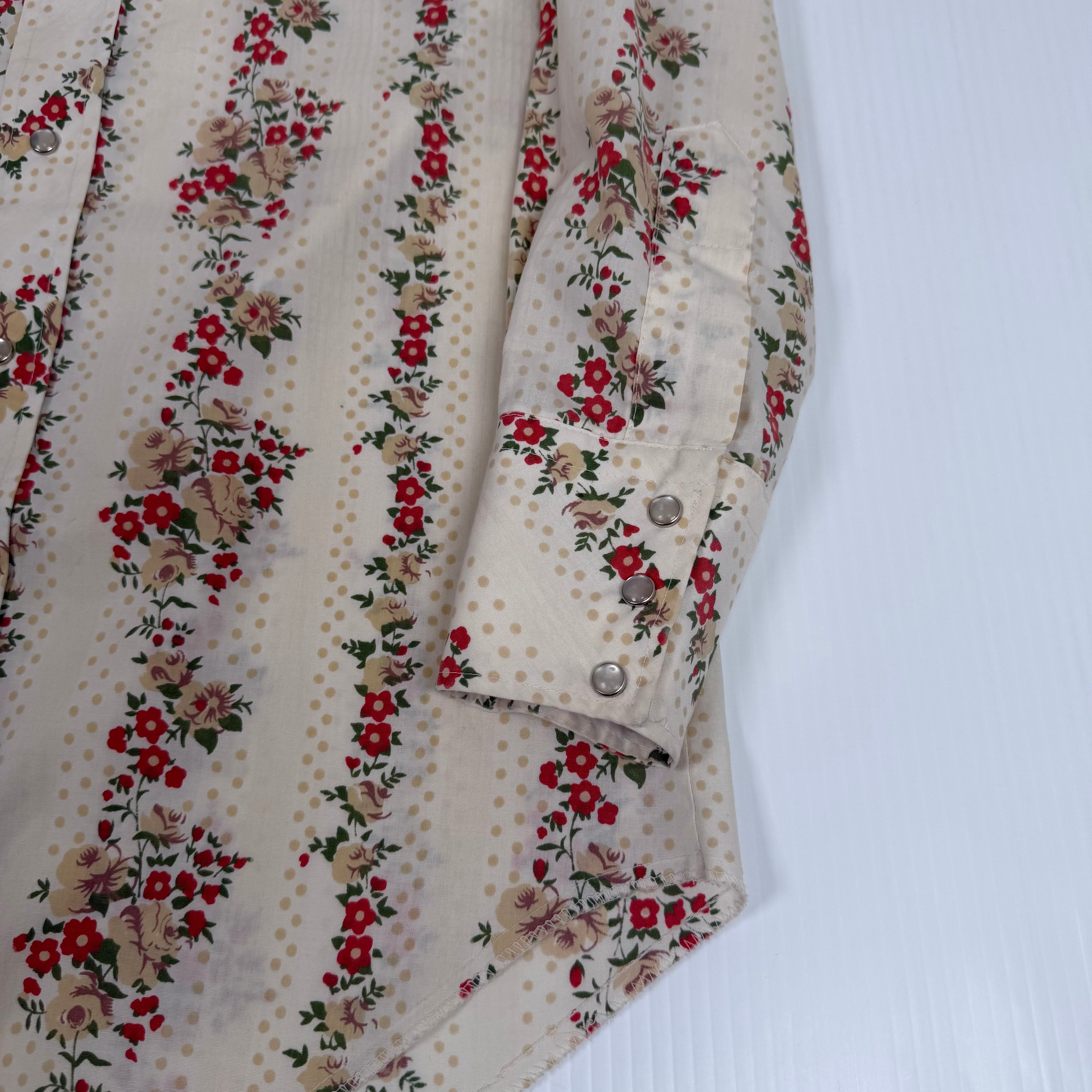 Vintage Champion Westerns Floral Button Up Shirt M