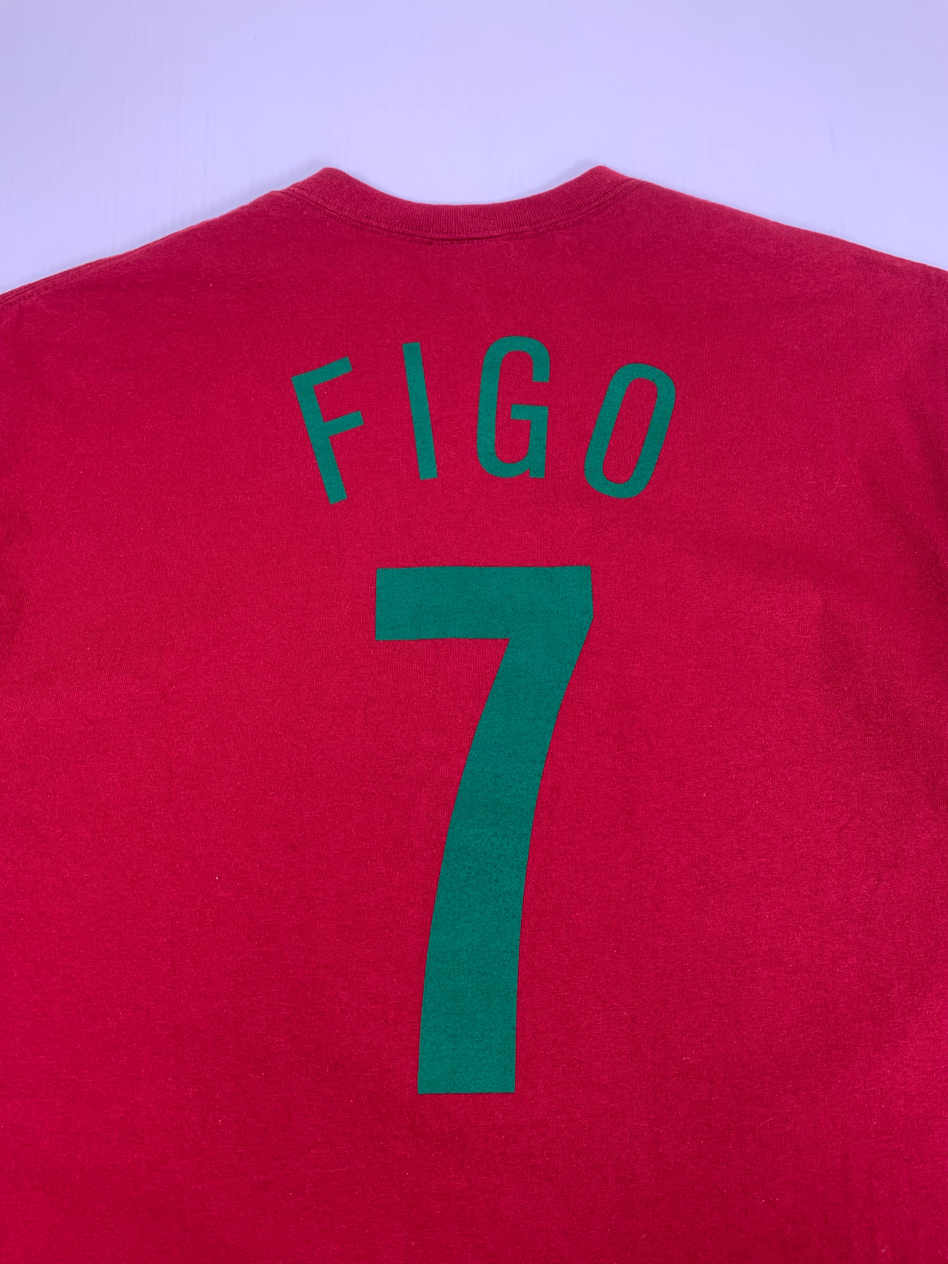 Vintage Nike Portugal Figo #7 Tee XL