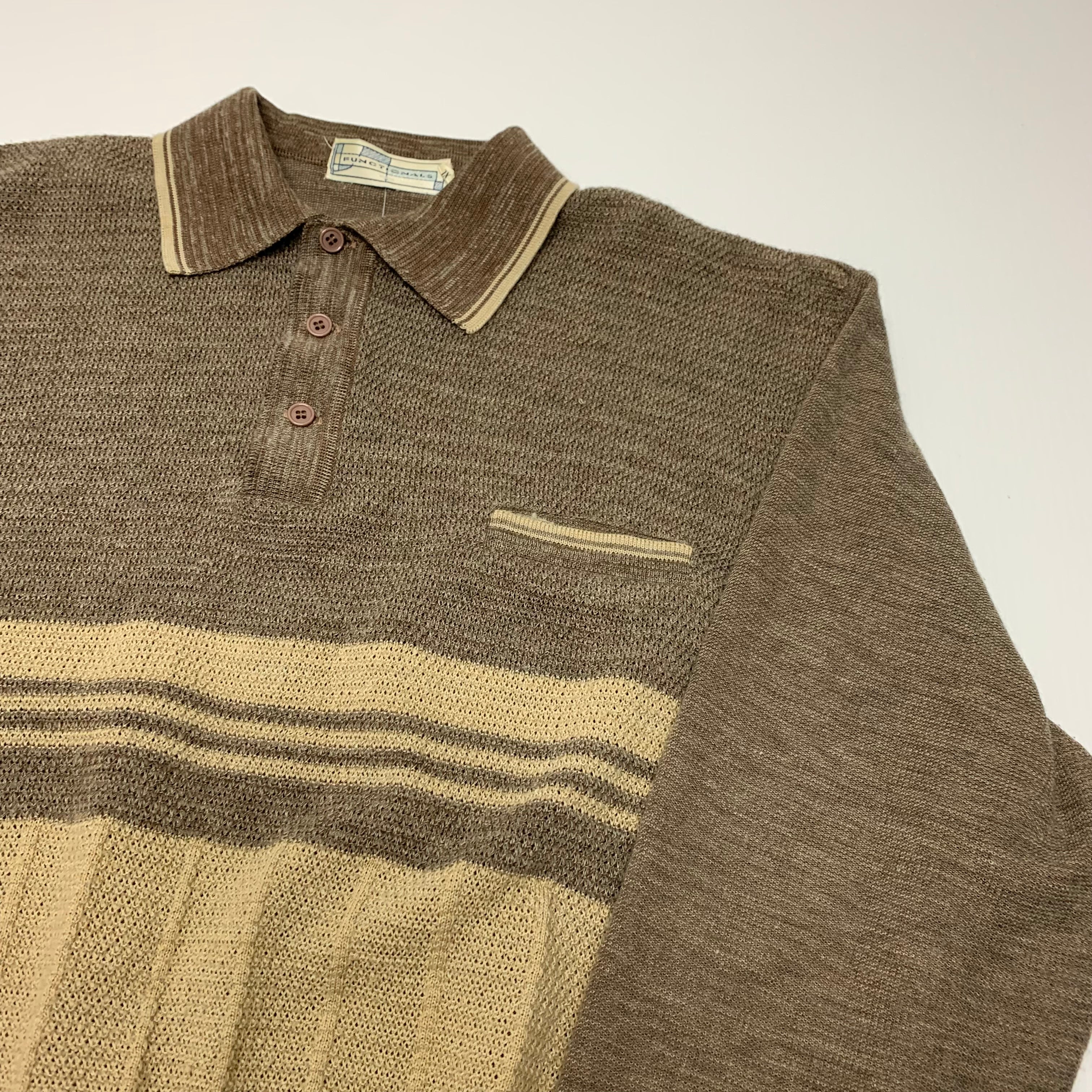 Vintage Functionals Collared Knit XL