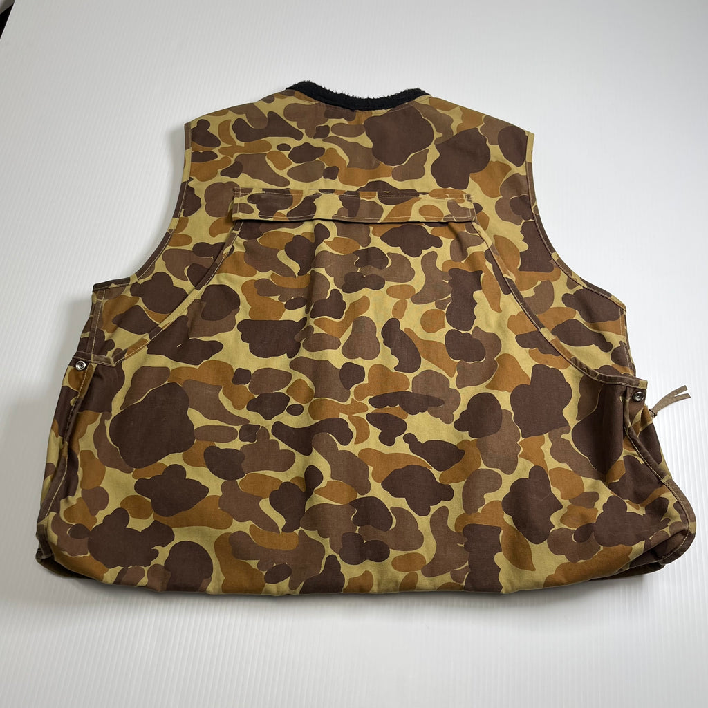 Vintage GameHide Duck Camo Canvas Utility Vest L