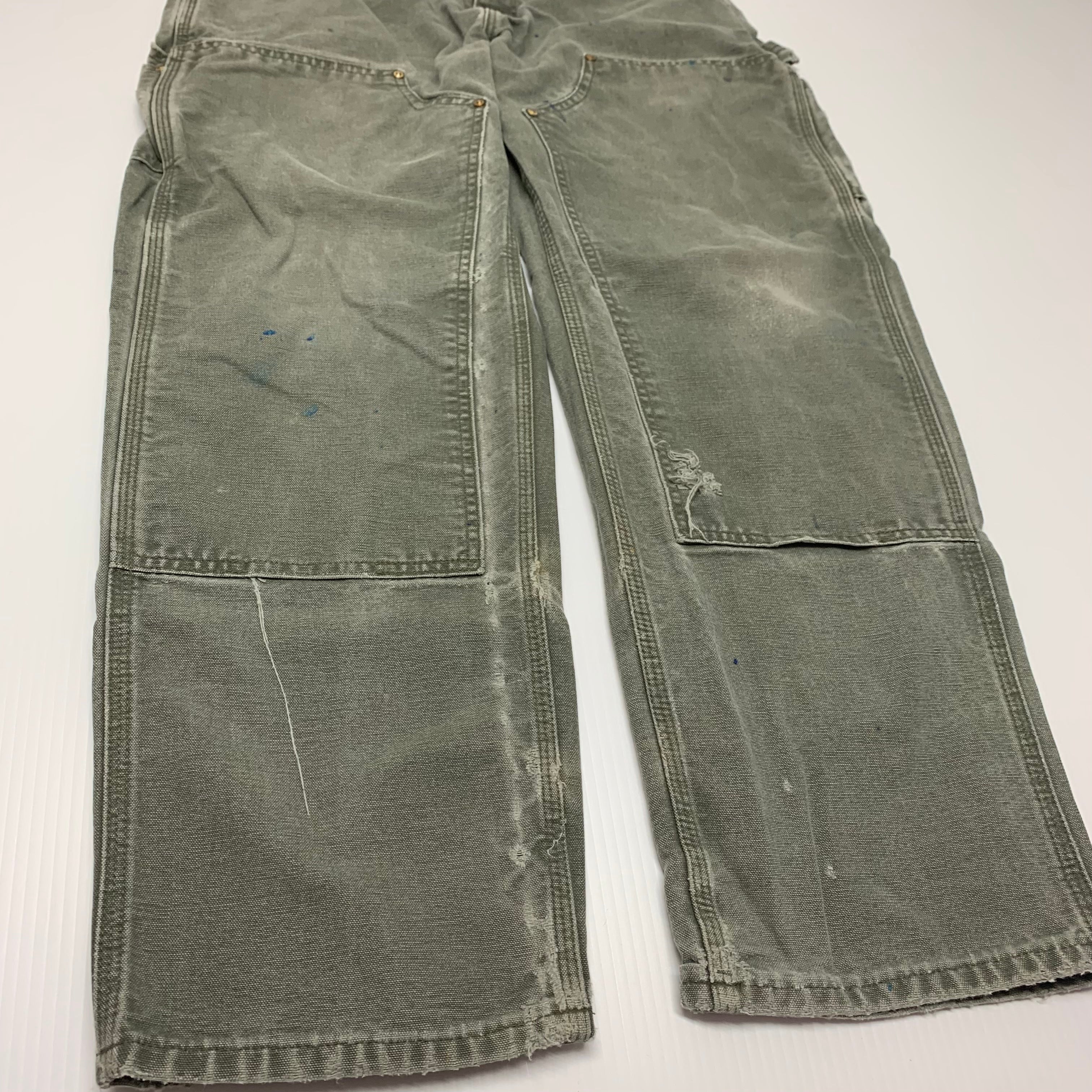 Carhartt Olive Double Knee Denim 34x30 0613