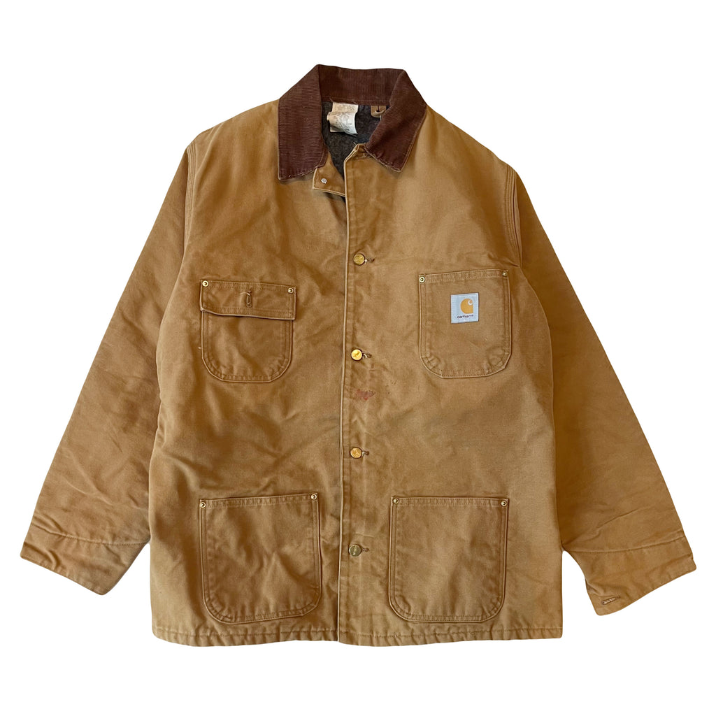 Vintage Carhartt Blanket Lined Chore Coat XL