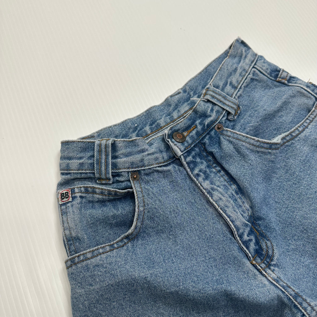 Vintage Bugle Boy Chopped Denim Shorts Women's 10