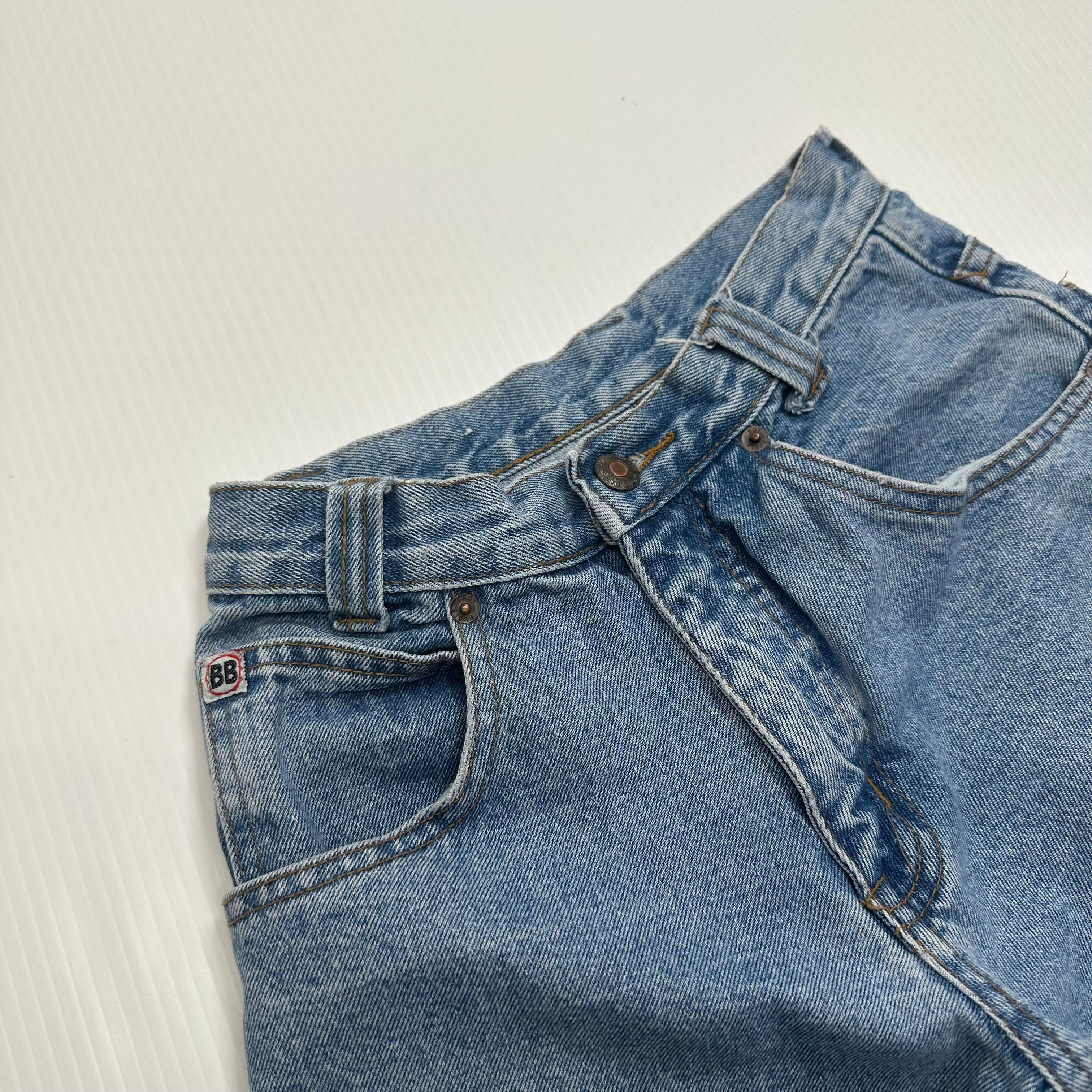 Vintage Bugle Boy Chopped Denim Shorts Women's 10
