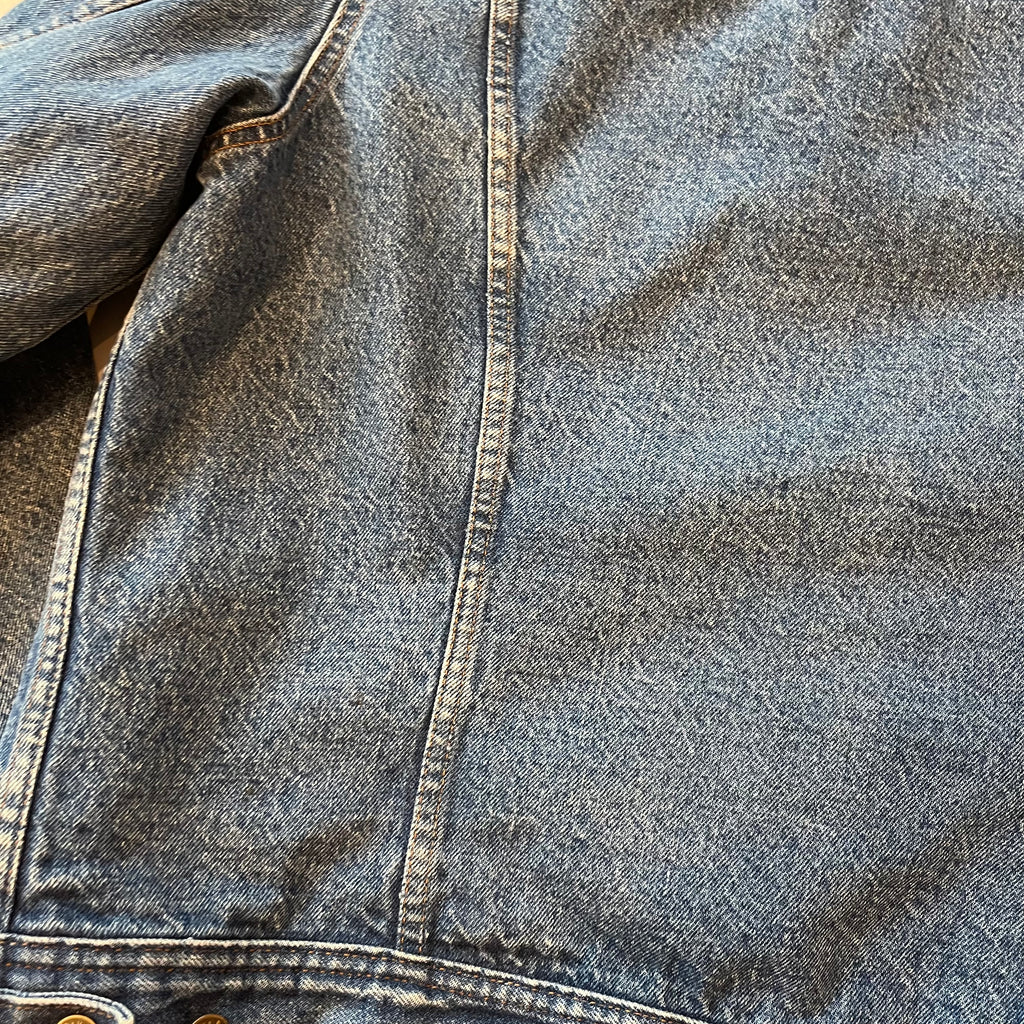 Vintage Blue Bay Blanket Lined Denim Jacket L