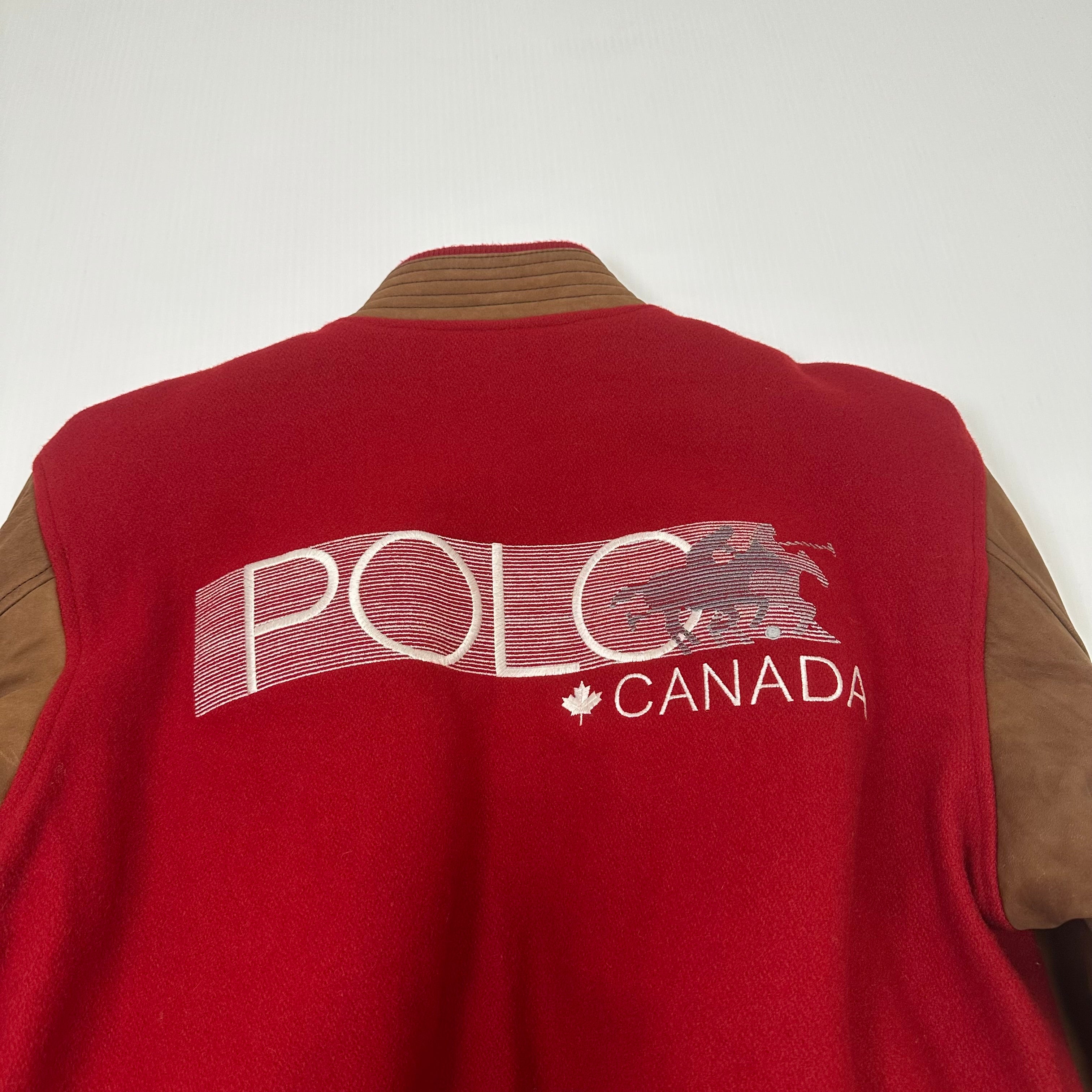 Vintage Polo Training Canada Varsity Jacket M