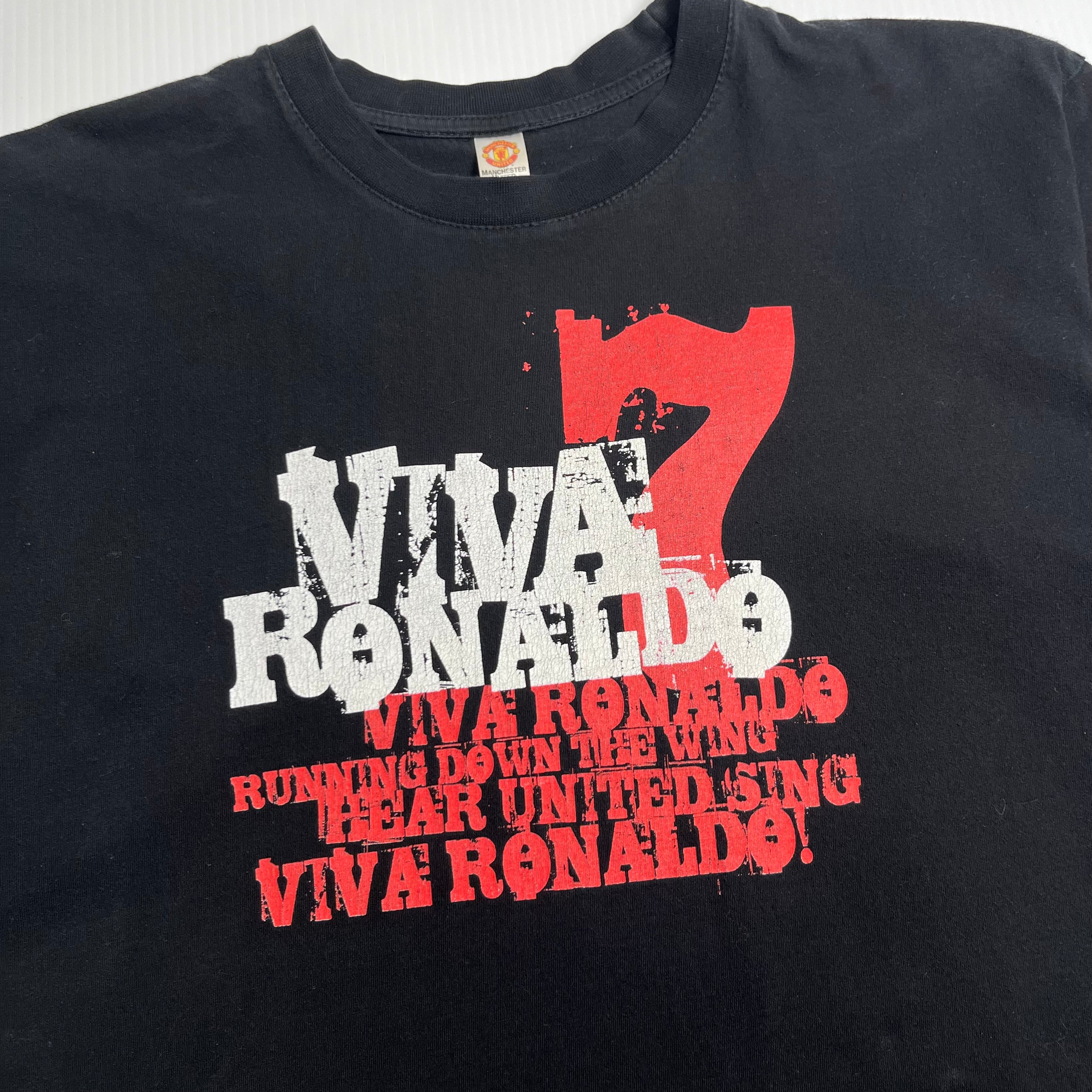 Y2K Viva Ronaldo #7 Manchester United Tee M