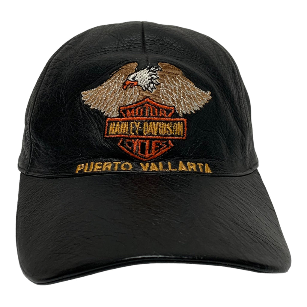 Leather Harley Davidson Hat