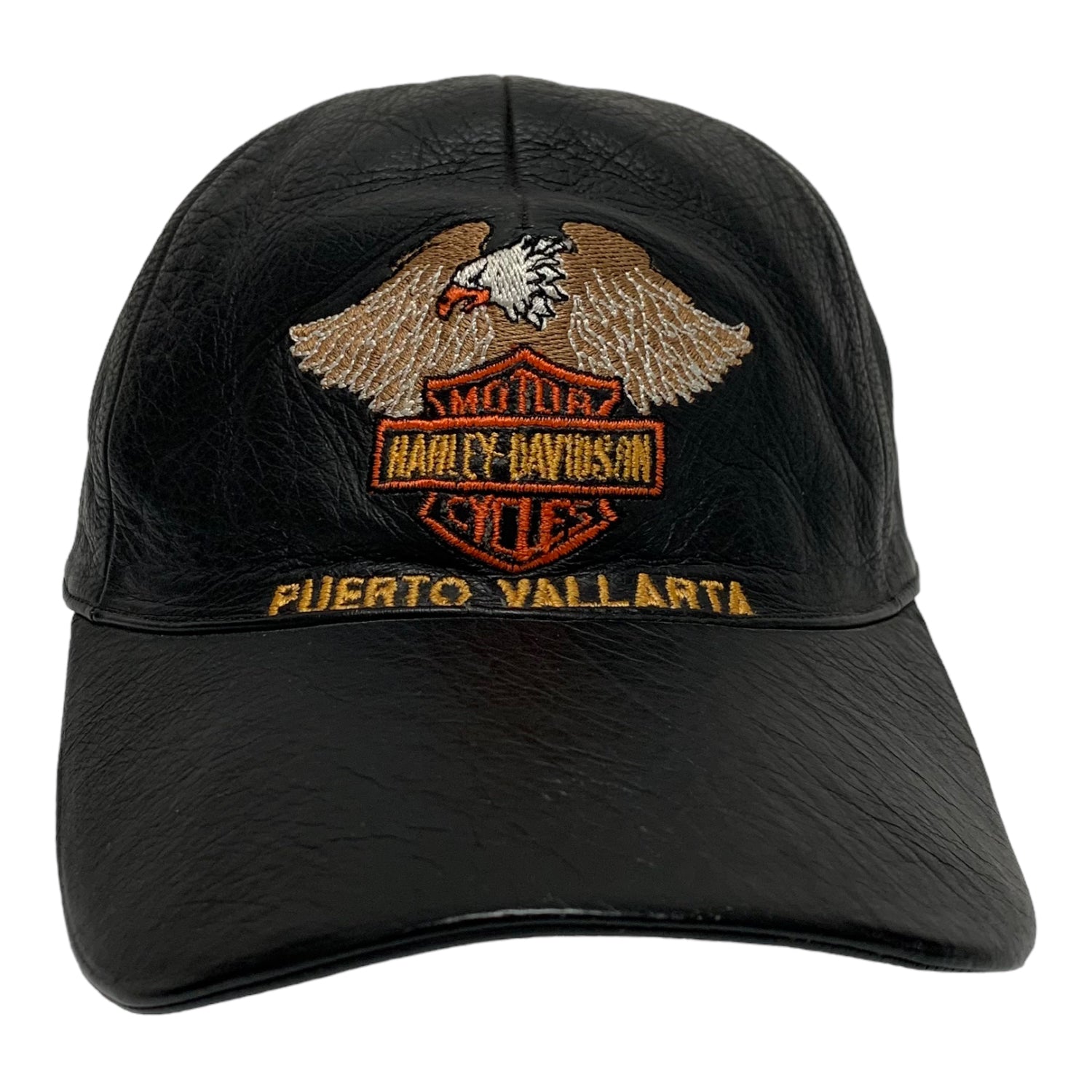 Leather Harley Davidson Hat