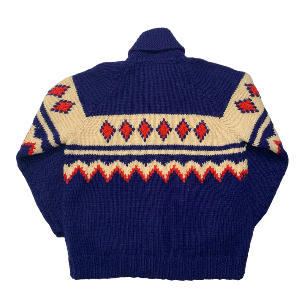 Vintage Full Zip Cowichan Sweater M