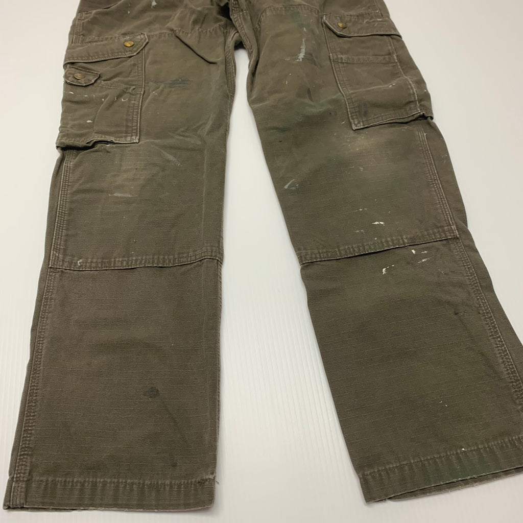 Carhartt Brown Ripstop Denim 34x32 0819