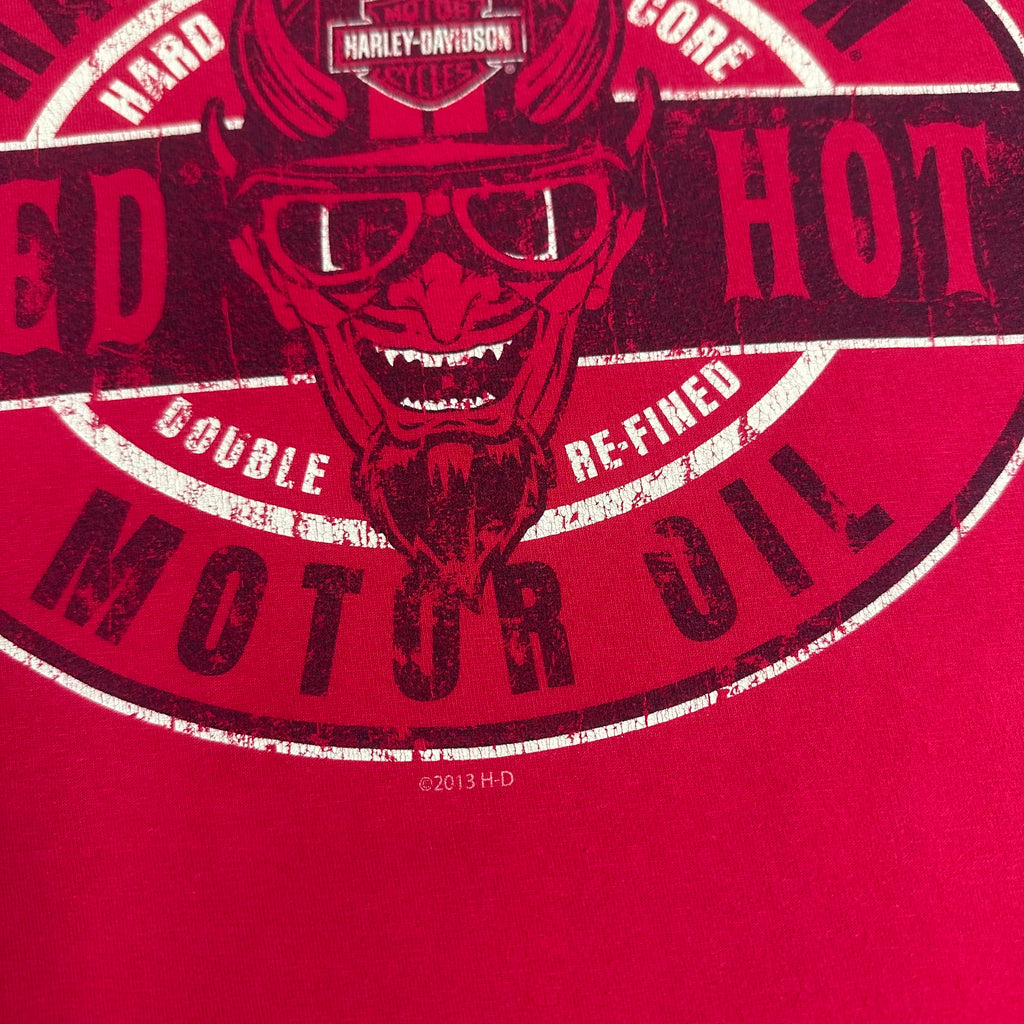 Harley Davison Red Hot Sturgis South Dakota Graphic Tee M