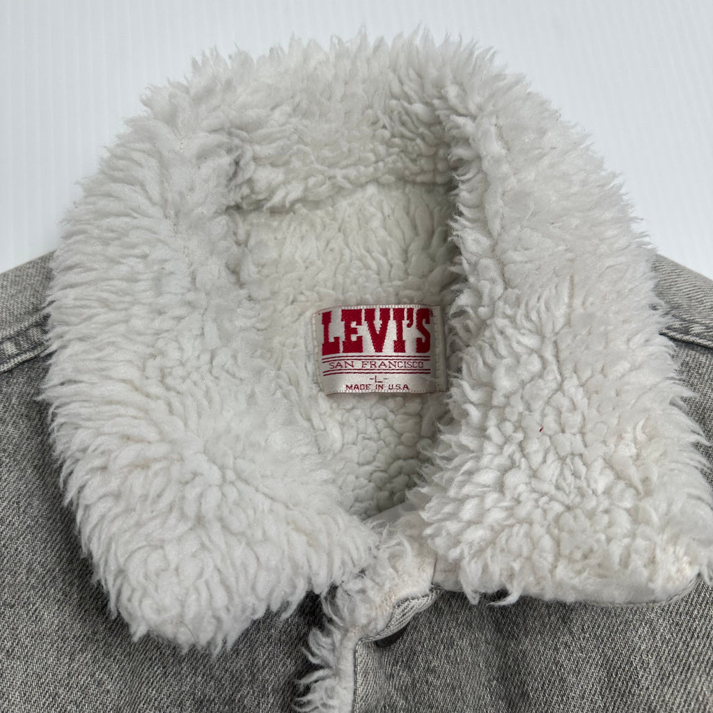 Vintage Levi's Sherpa Lined Denim Jacket L