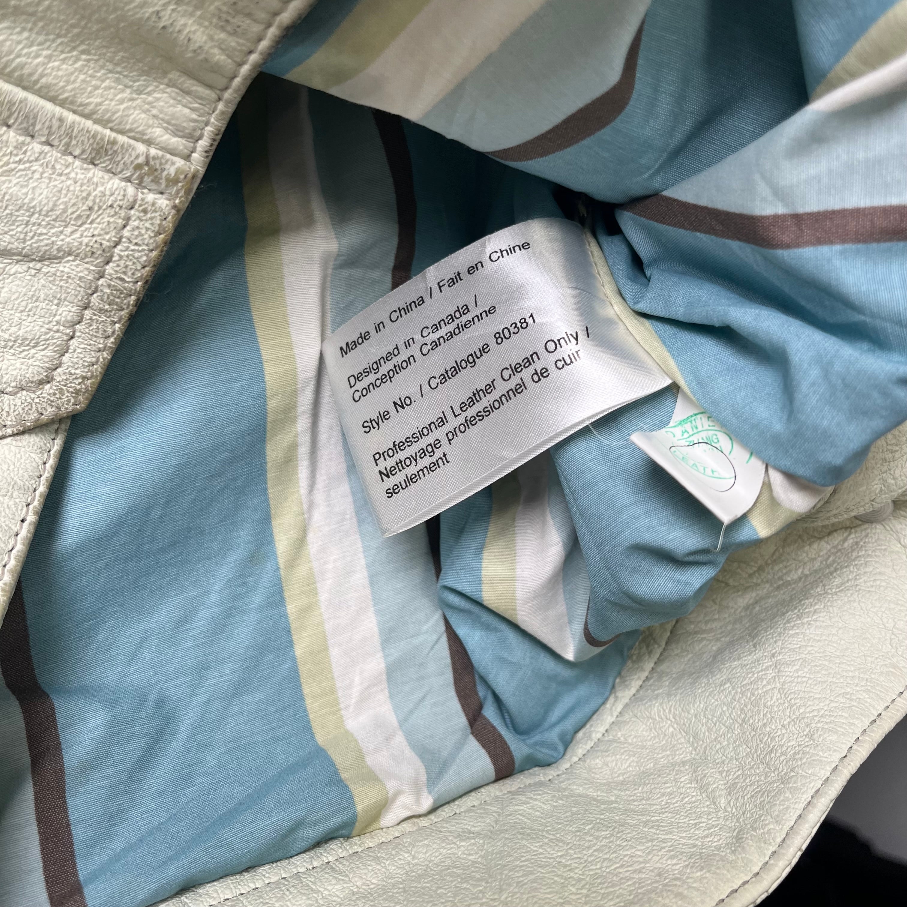 New Label Leather Moto Style Jacket Women's L