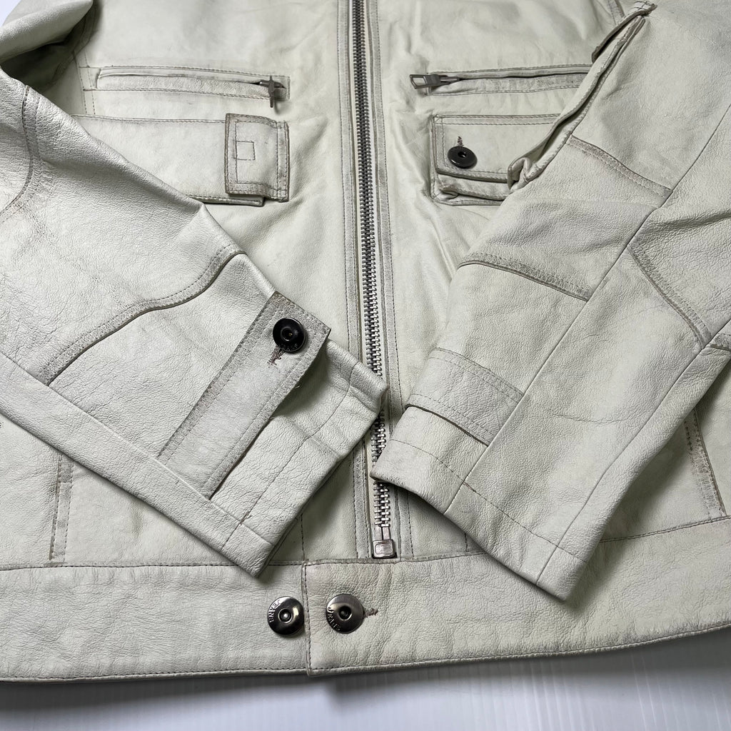 New Label Leather Moto Style Jacket Women's L