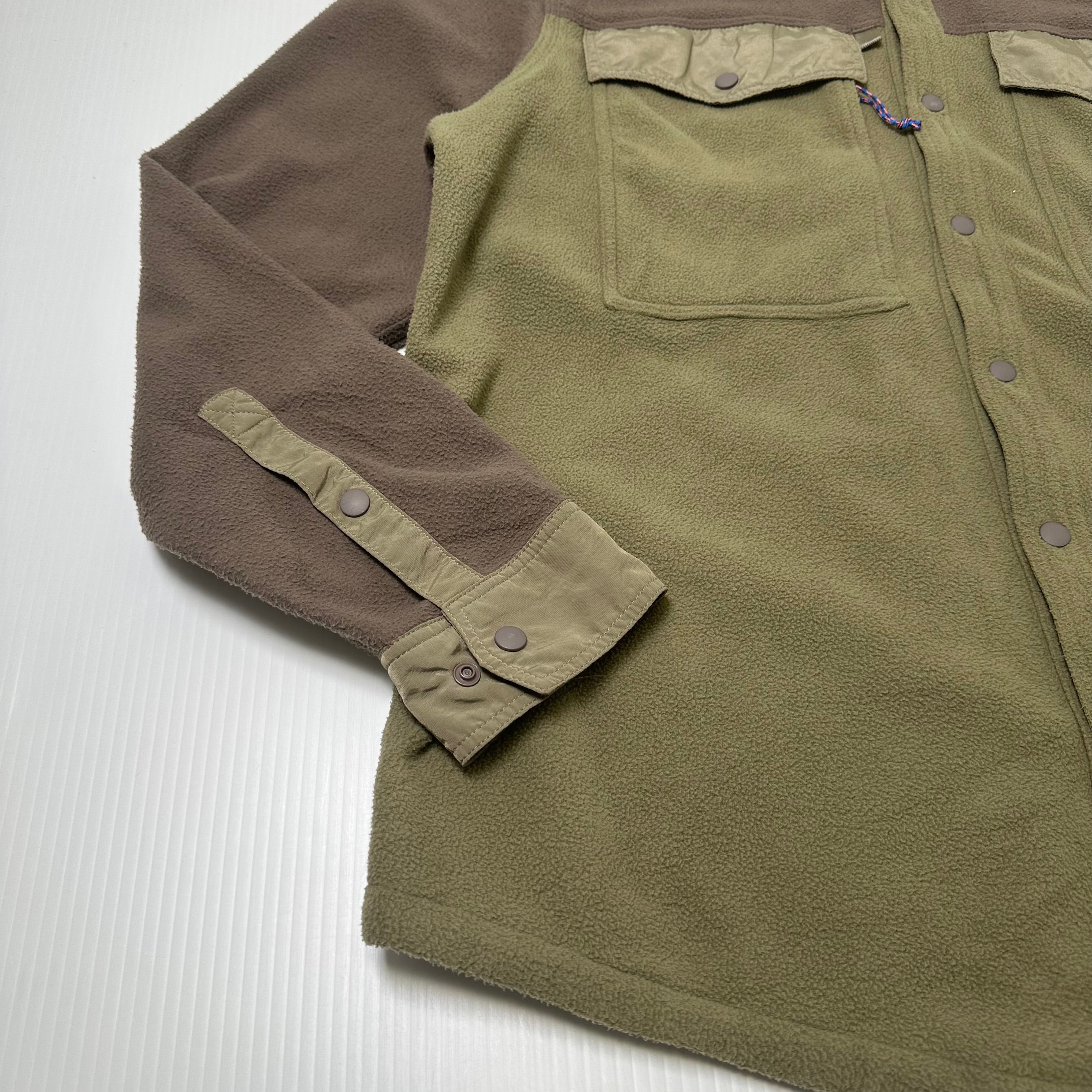 Patagonia Two Tone Button Fleece Overshirt L