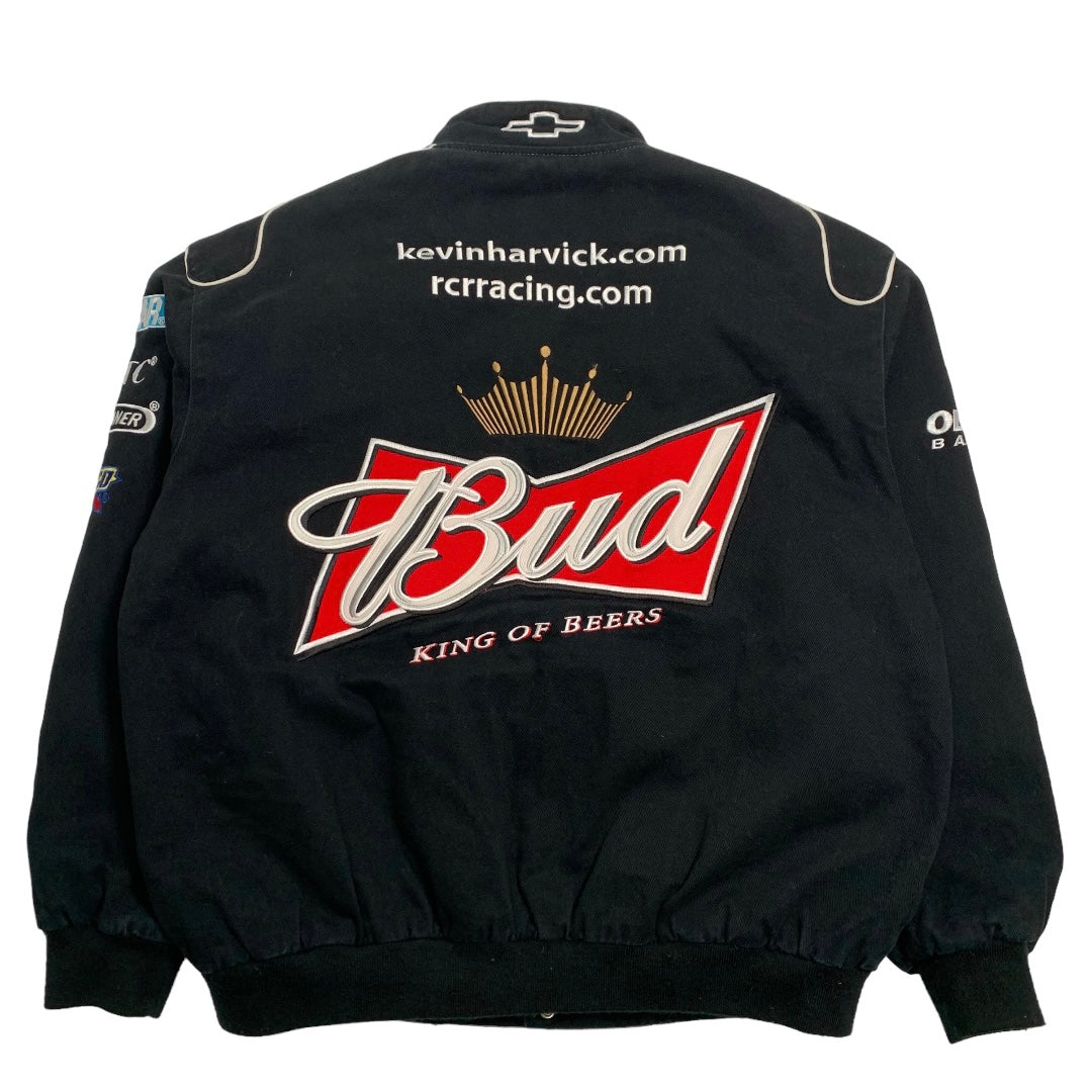 Vintage Jeff Hamilton Budweiser Racing Jacket XL
