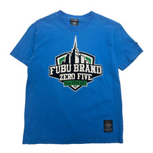 Load image into Gallery viewer, Y2K Fubu Brand NYC Felt Graphic Tee S
