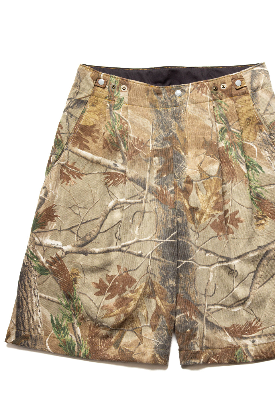 Rework Pleated Baggy Real Tree Shorts 30