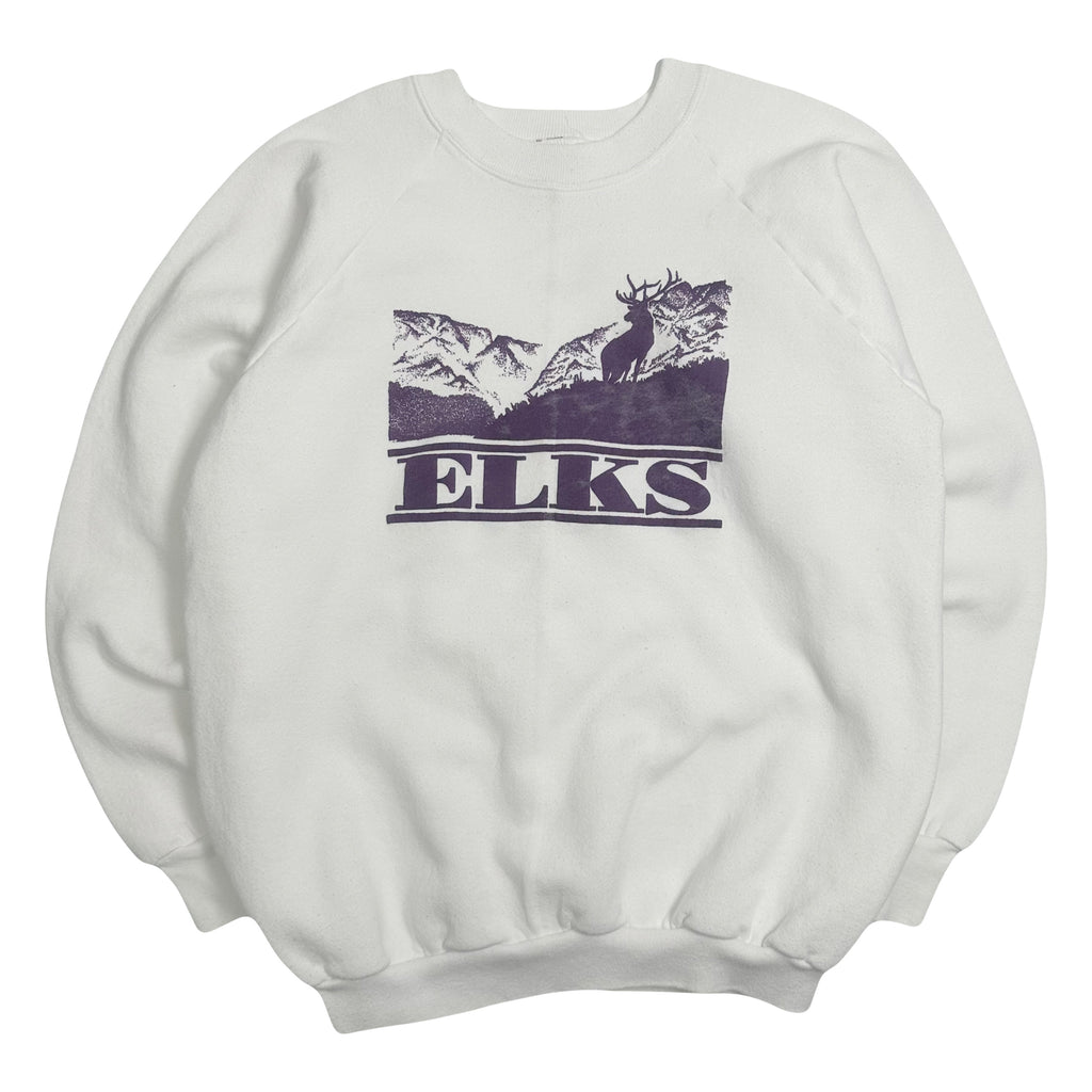 Vintage Elks Animal Nature Crewneck XL