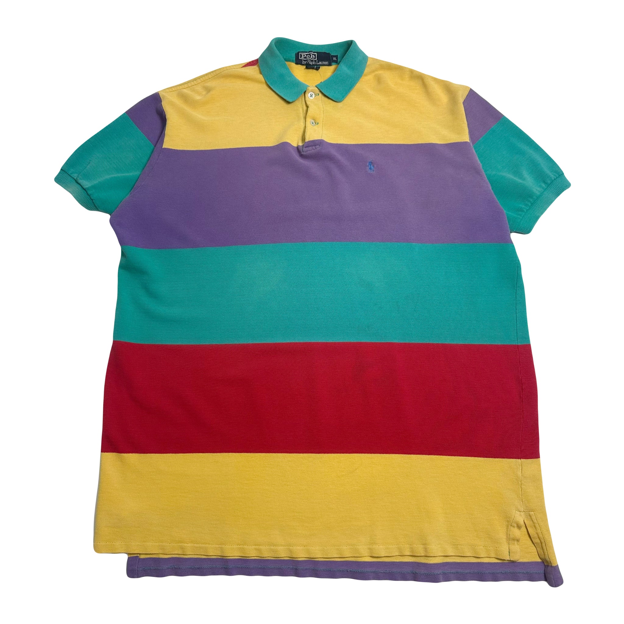 90s Polo Ralph Lauren Color Block Shirt XL Gone Again Vintage